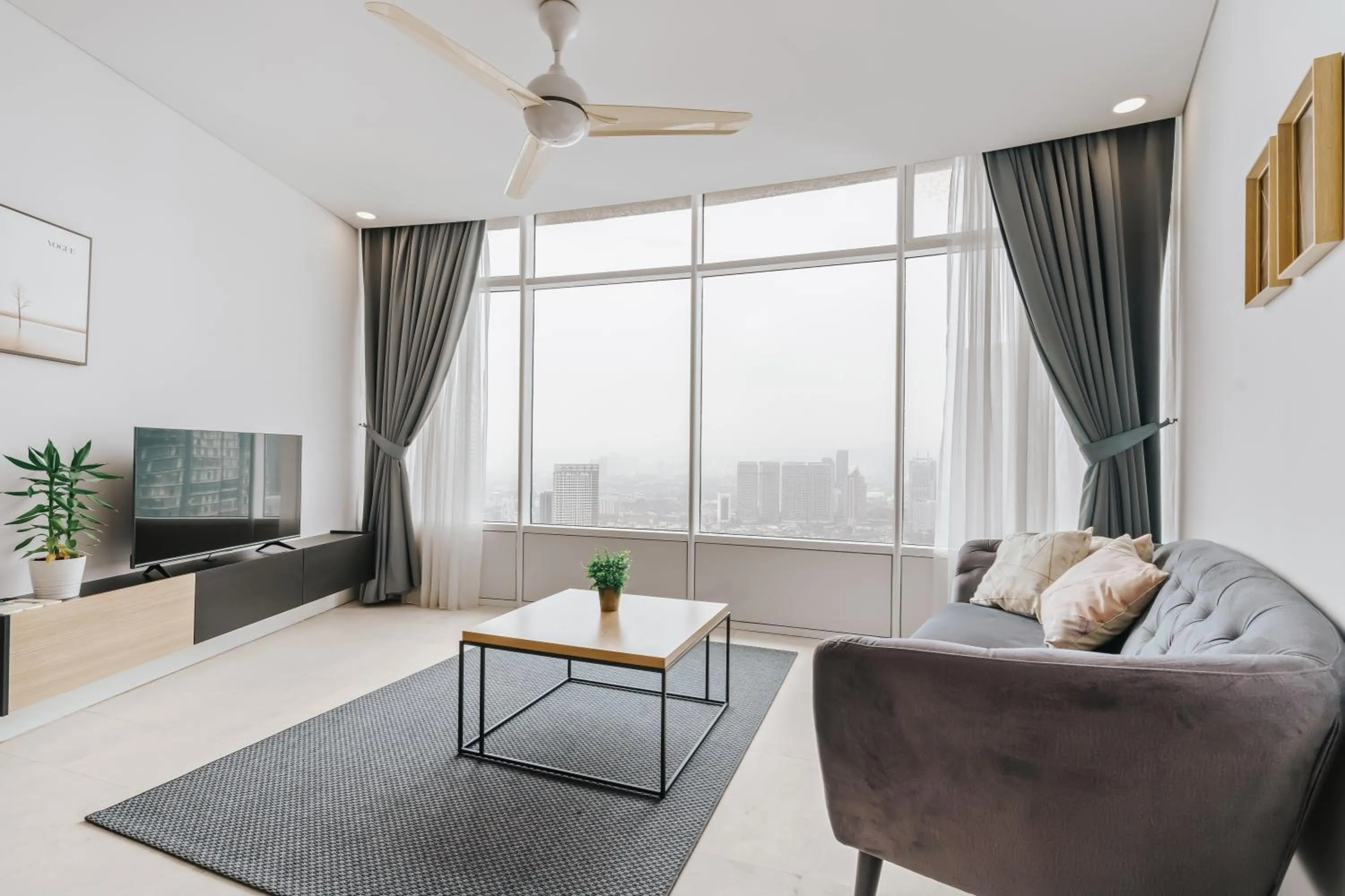 Living room in Vortex KLCC Apartments