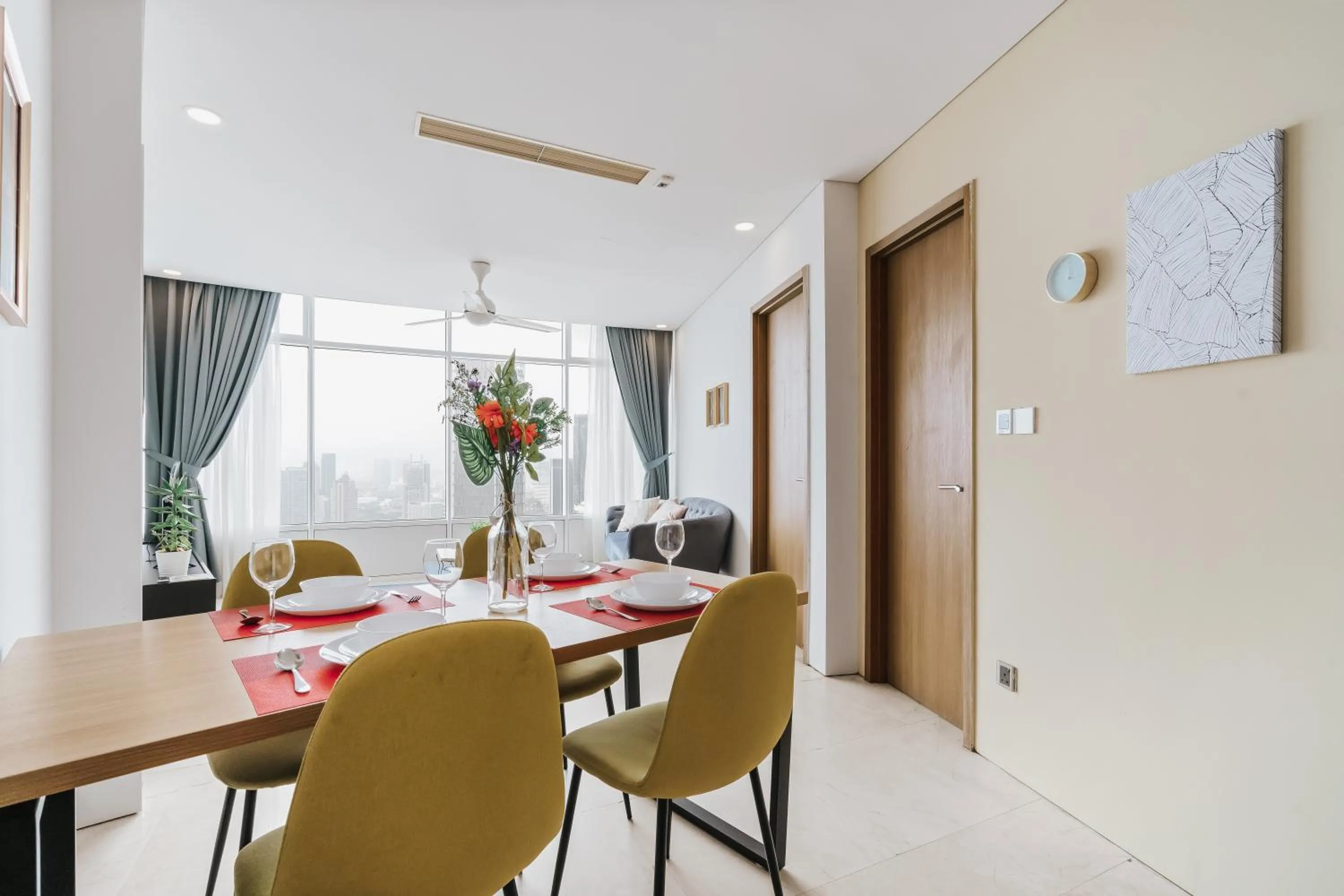 Living room in Vortex KLCC Apartments