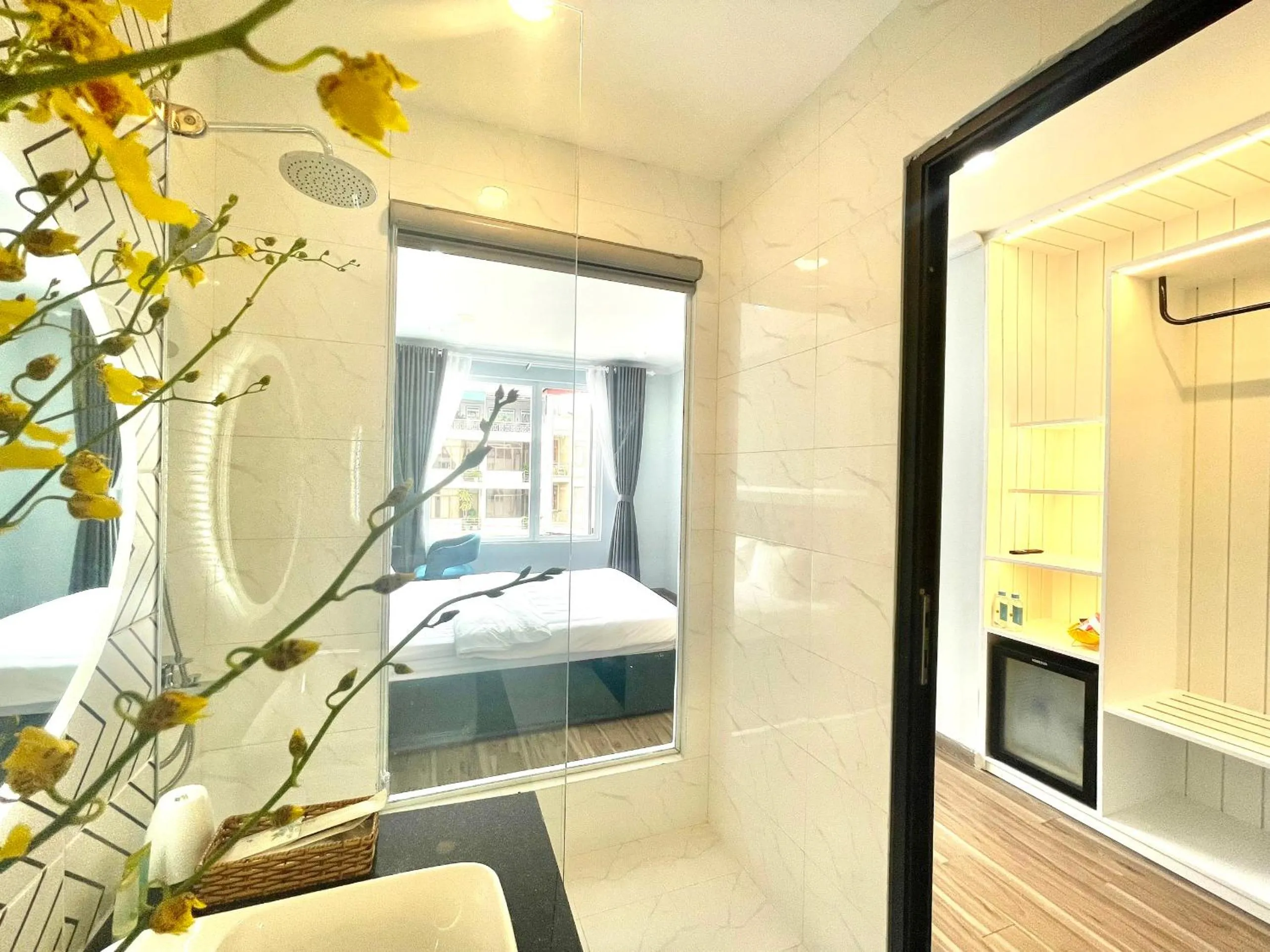 Bed in Phuong Vy Luxury Hotel