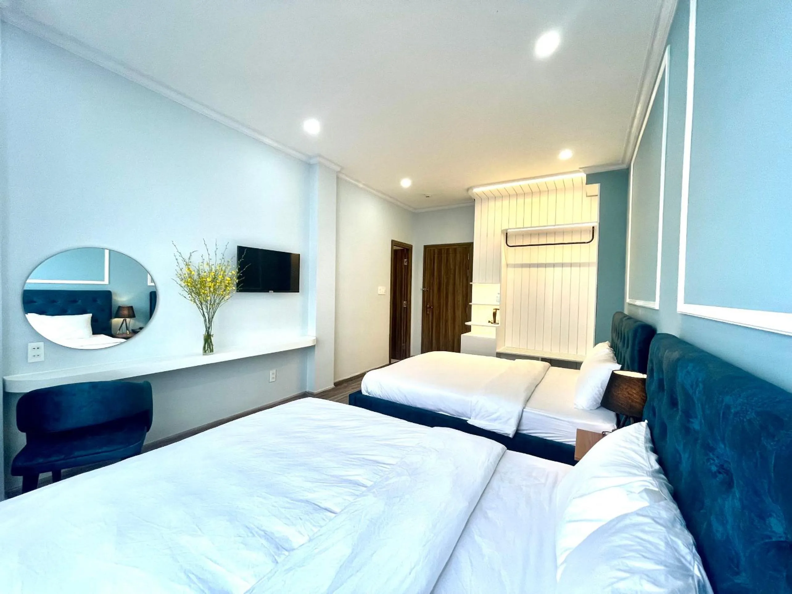 Bed in Phuong Vy Luxury Hotel