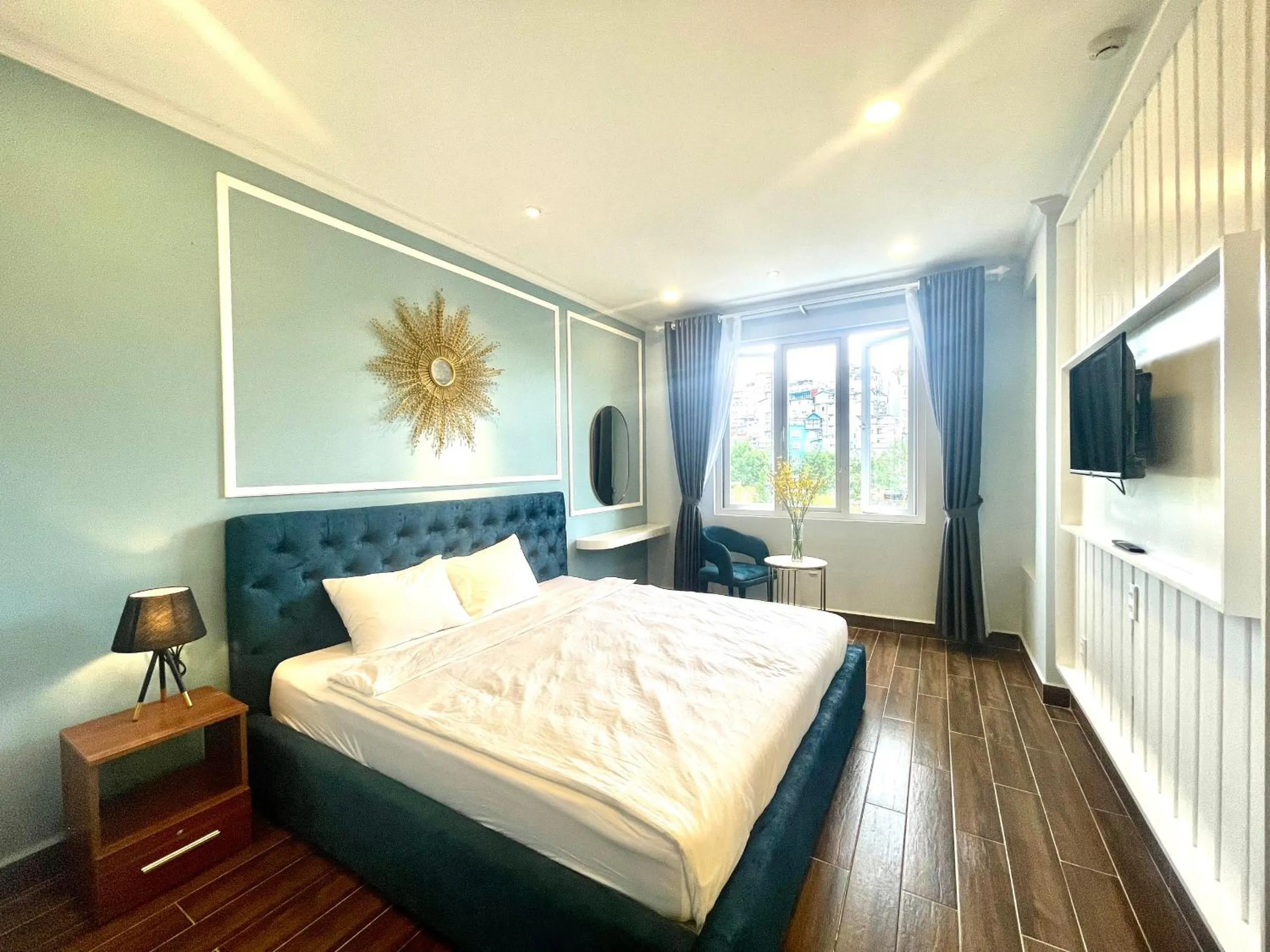 Bed in Phuong Vy Luxury Hotel