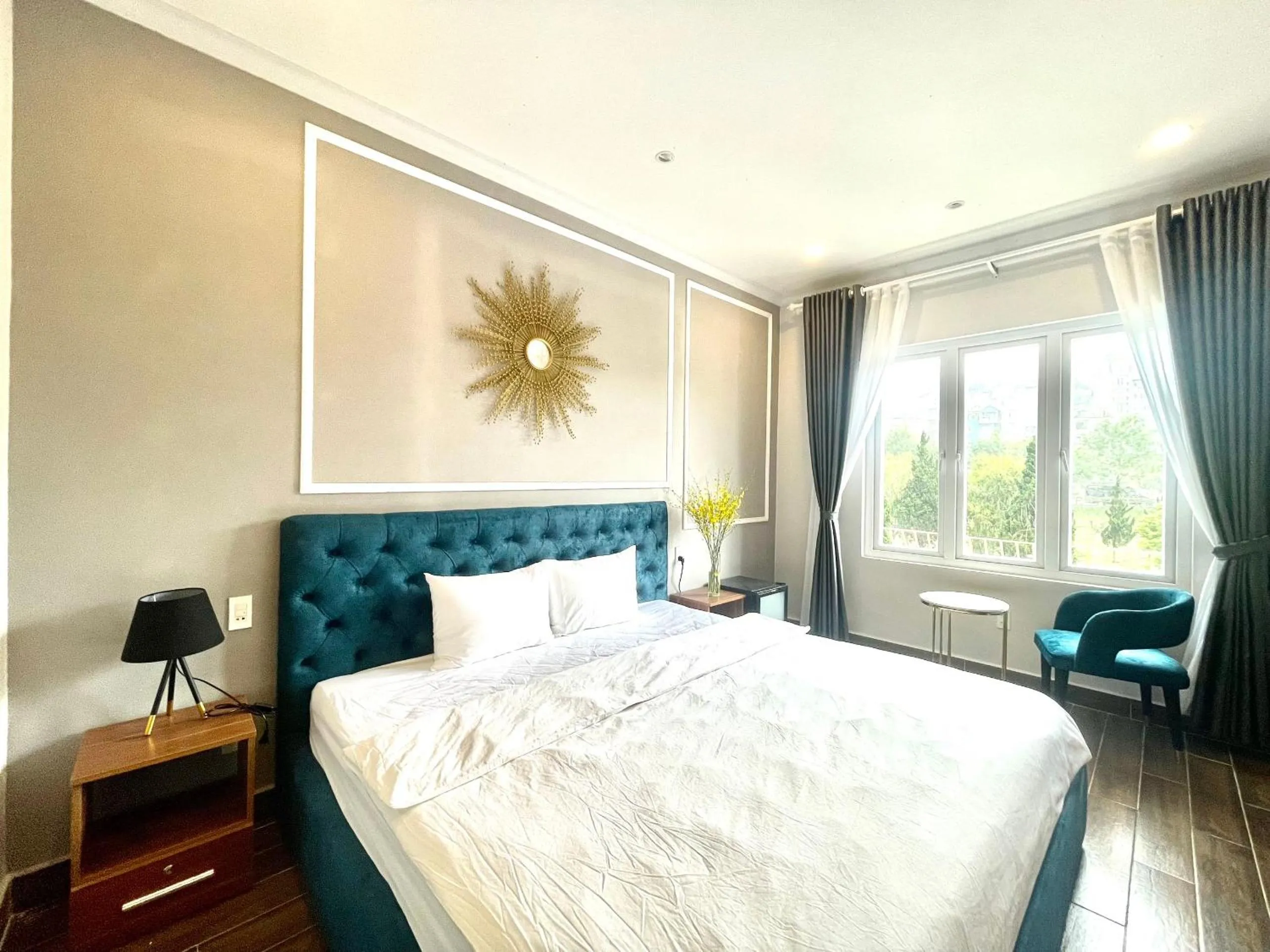 Bed in Phuong Vy Luxury Hotel