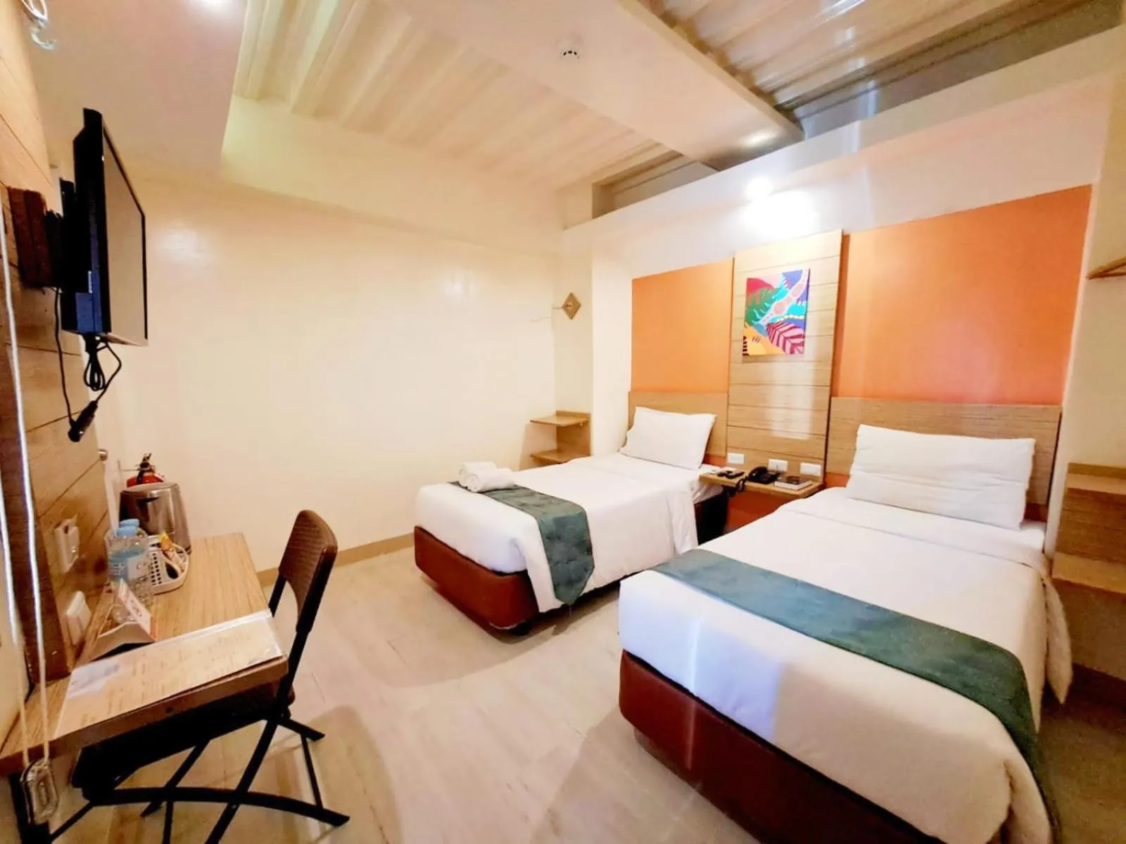 Bed in Chambre Hotel Mactan