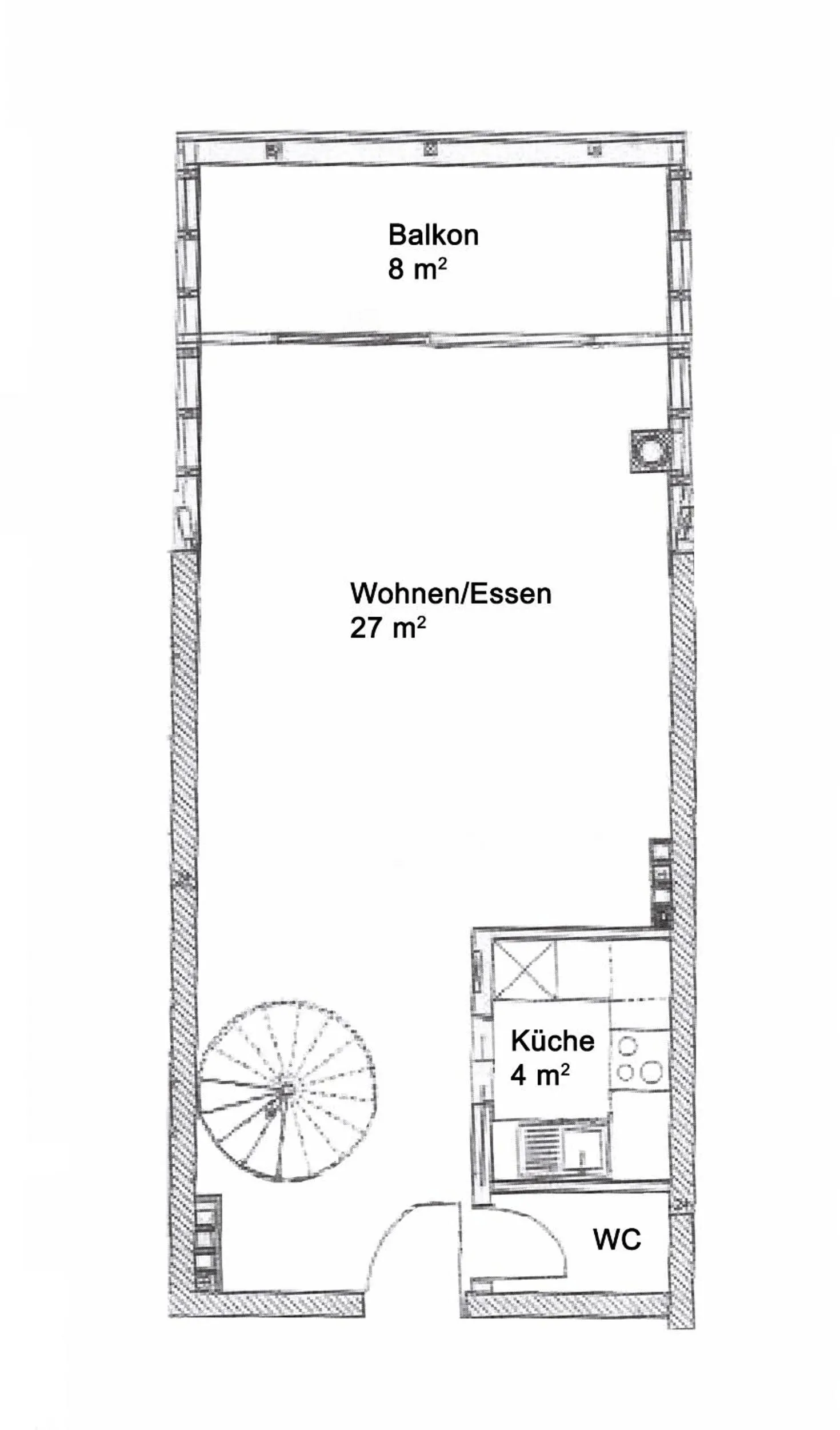 Floor plan in Ferienwohnung Carlotta in der Villa Seeblick