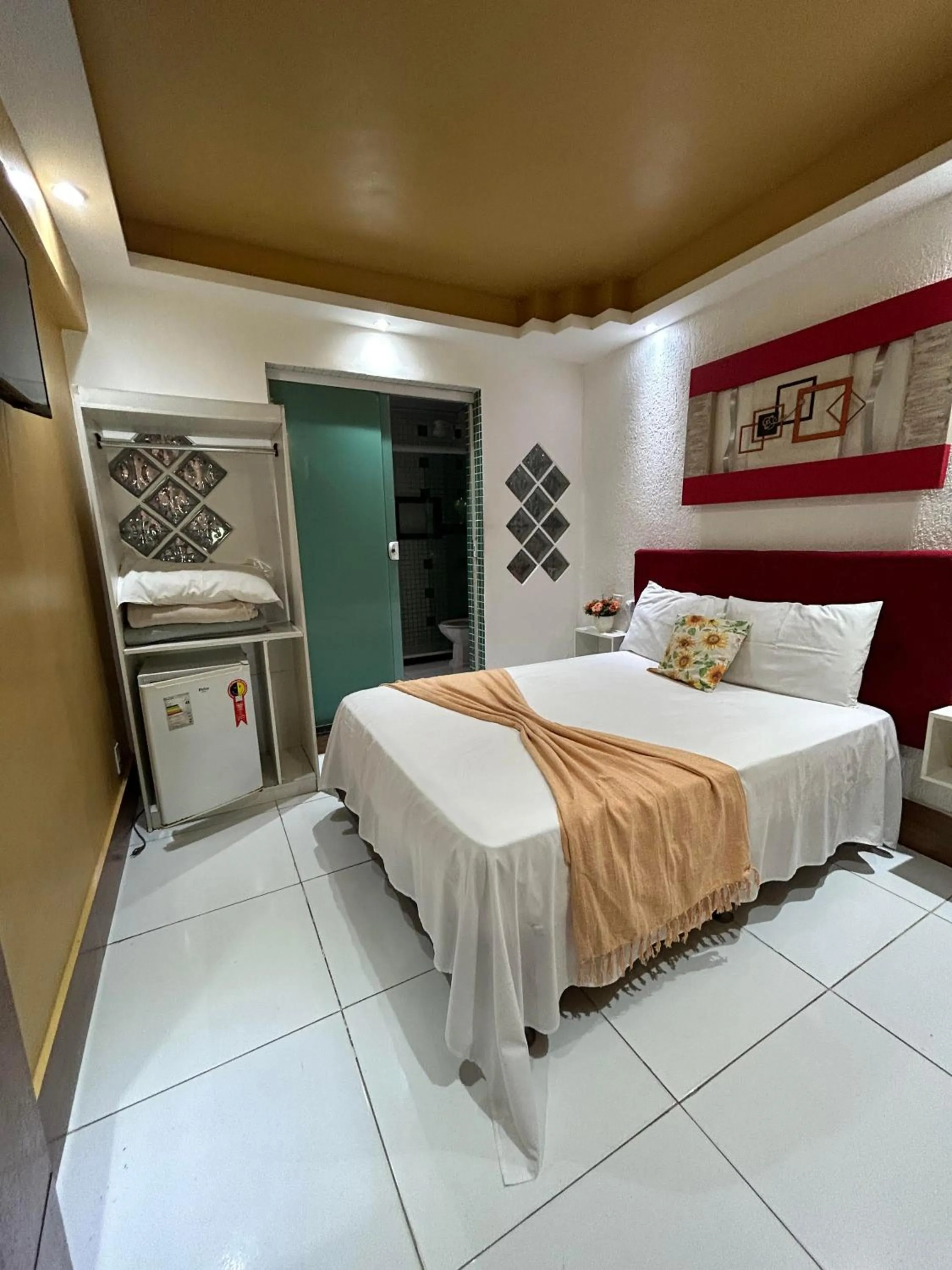 Bed in Pousada Caminho do Pontal