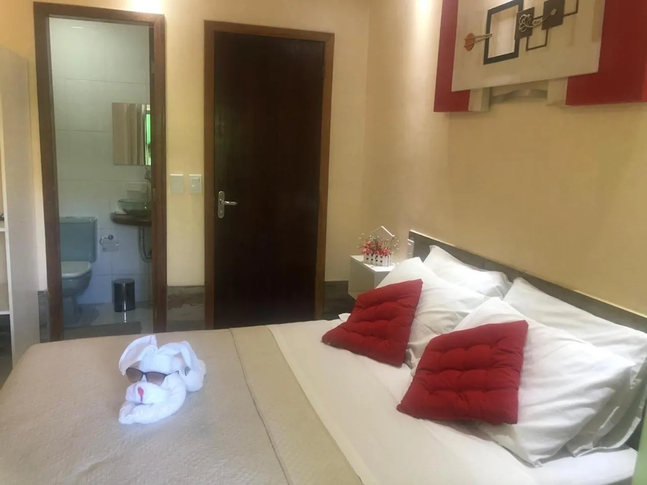 Bed in Pousada Caminho do Pontal