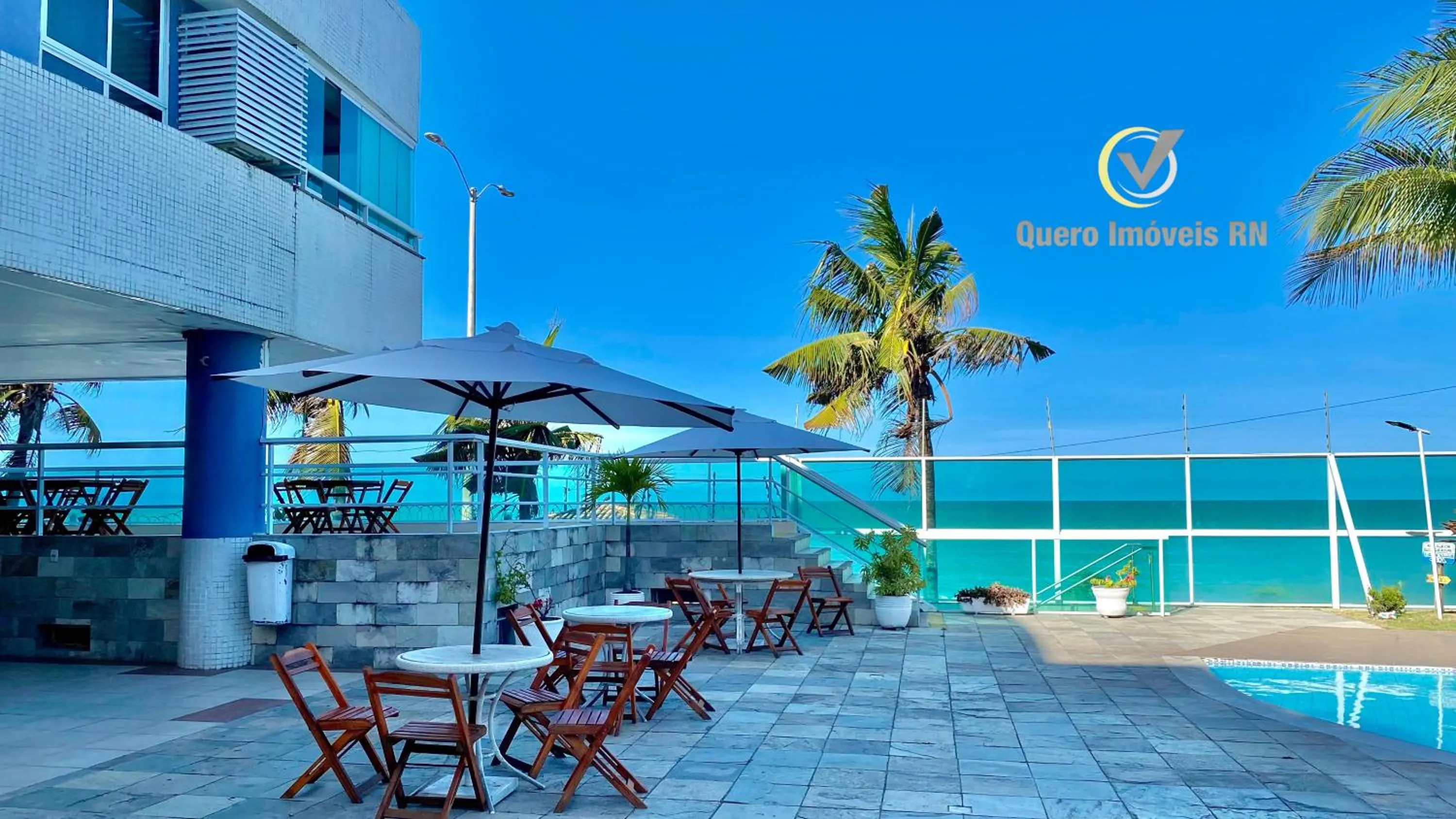 Pool view in Ponta Negra Beach beira-mar