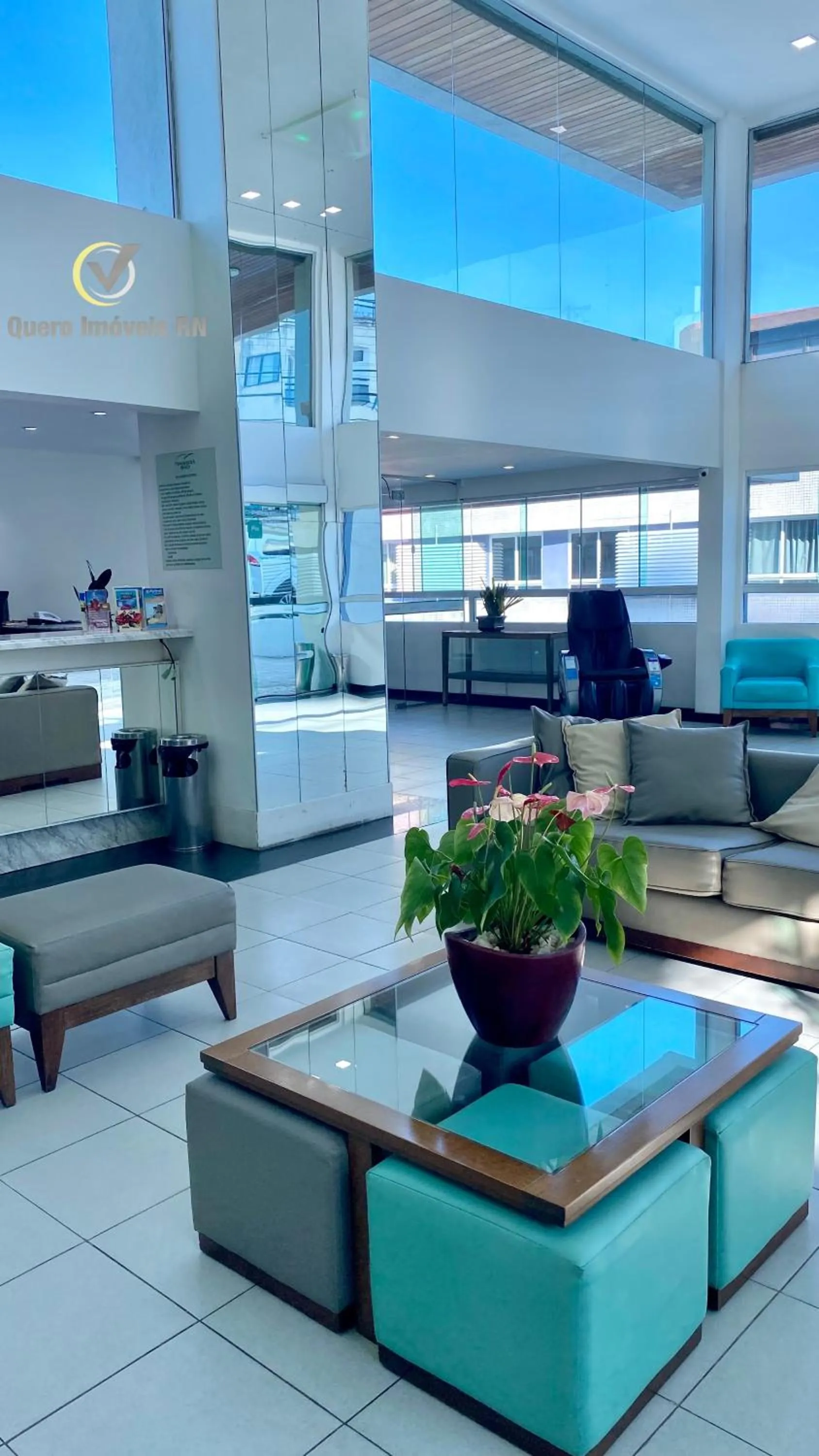 Lobby or reception in Ponta Negra Beach beira-mar