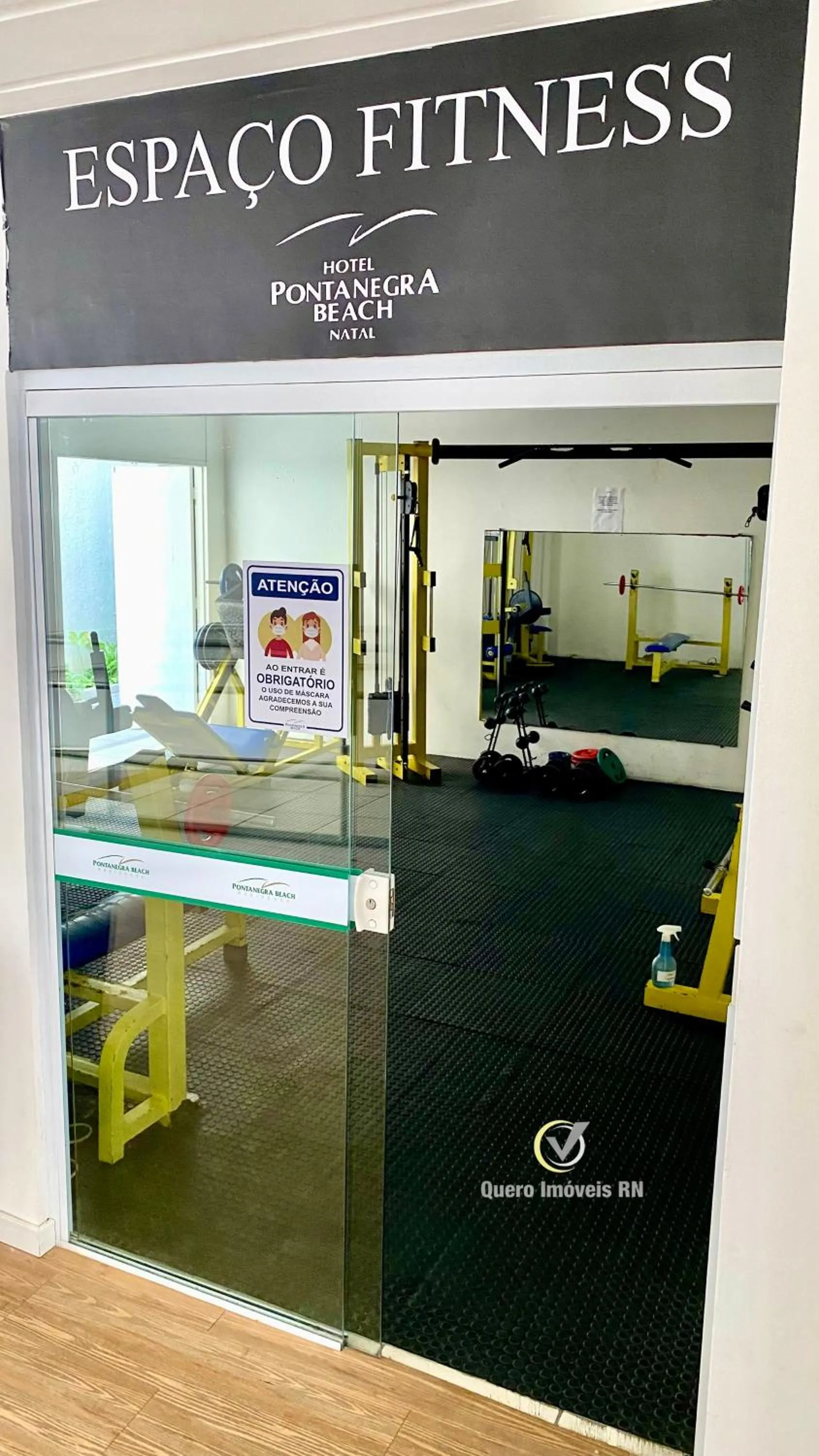 Fitness centre/facilities in Ponta Negra Beach beira-mar