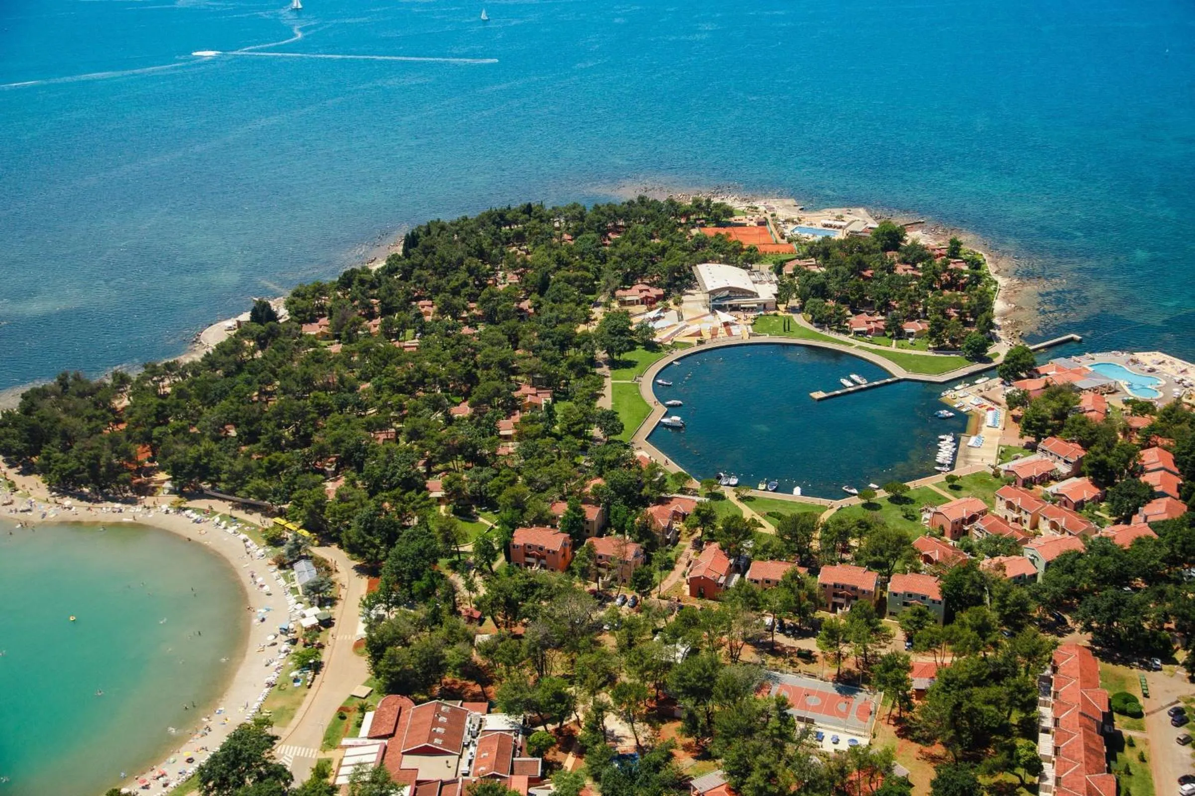 Bird's eye view in Istrian Villas Plava Laguna