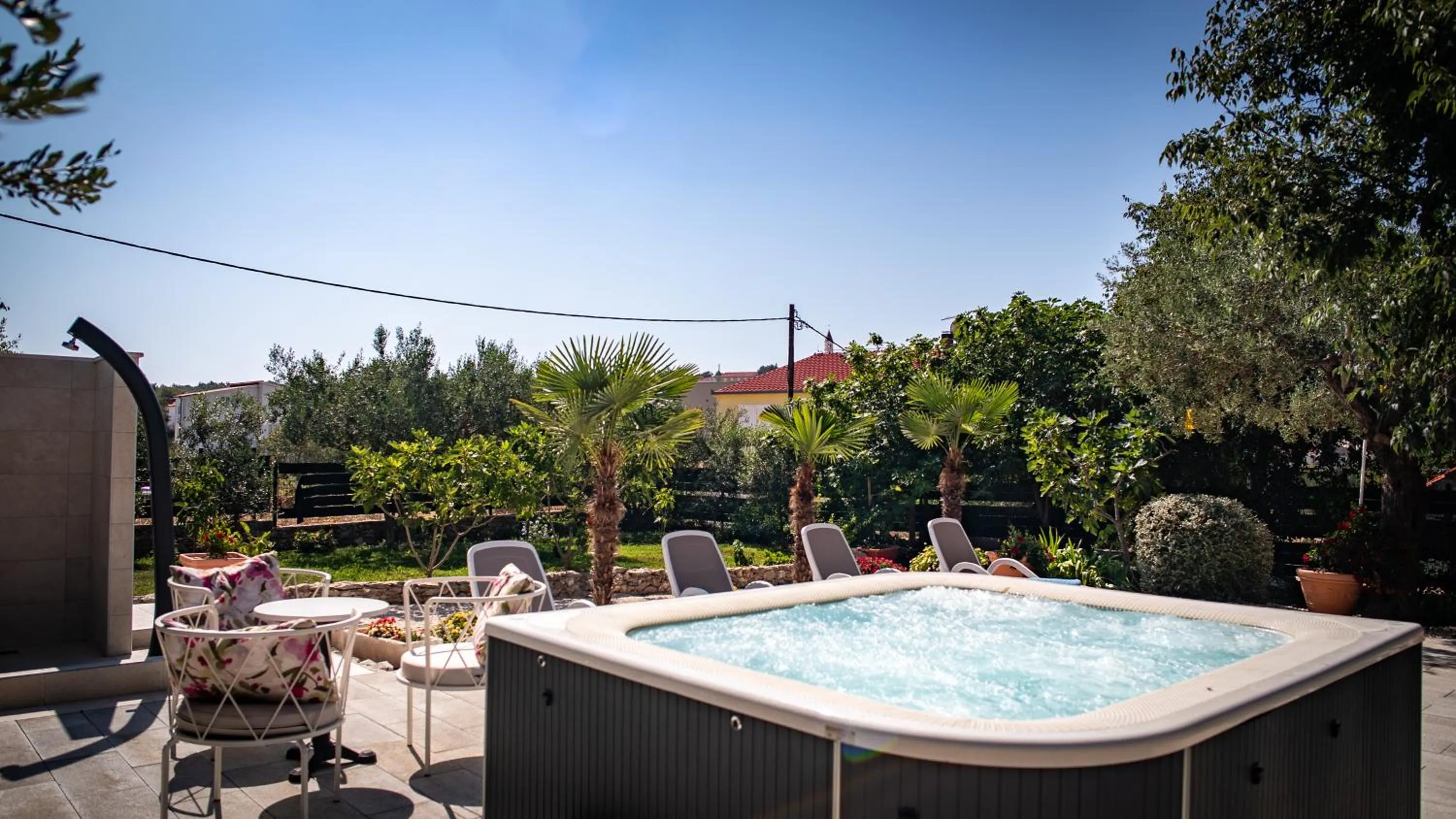 Hot Tub in Villa Rustica Dalmatia