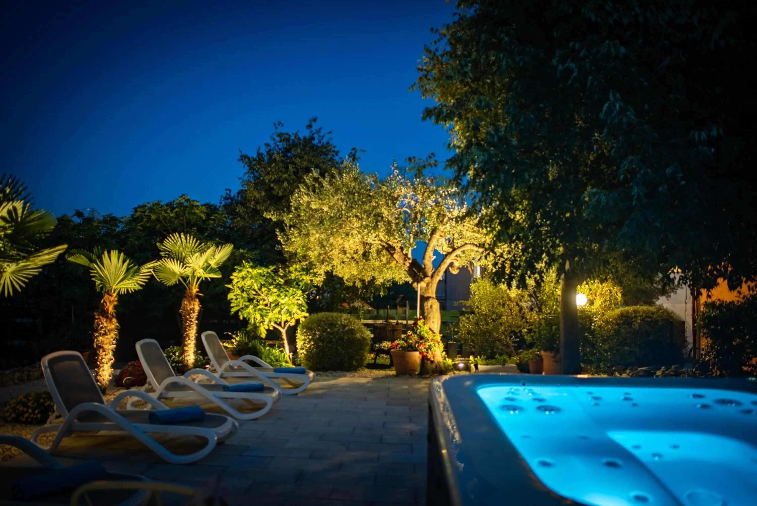 Garden view in Villa Rustica Dalmatia