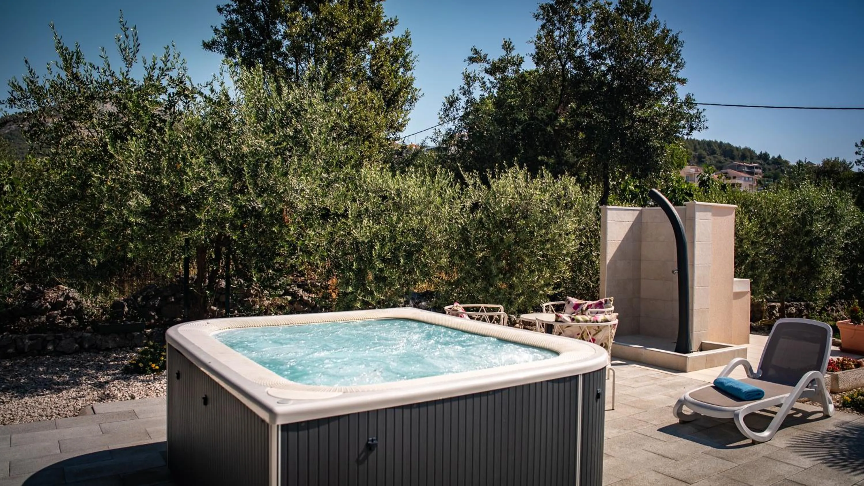 Hot Tub in Villa Rustica Dalmatia