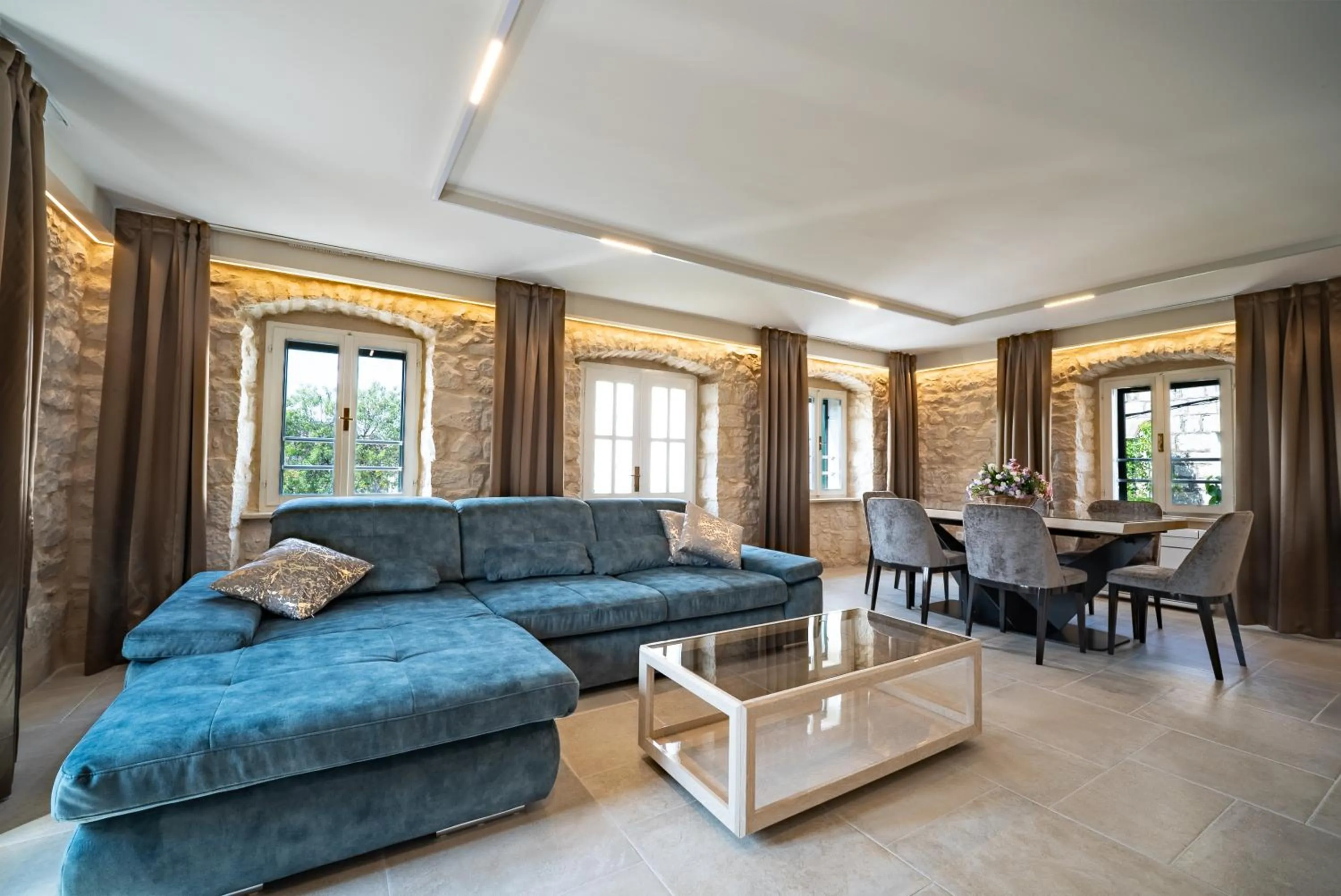 Seating area in Villa Rustica Dalmatia