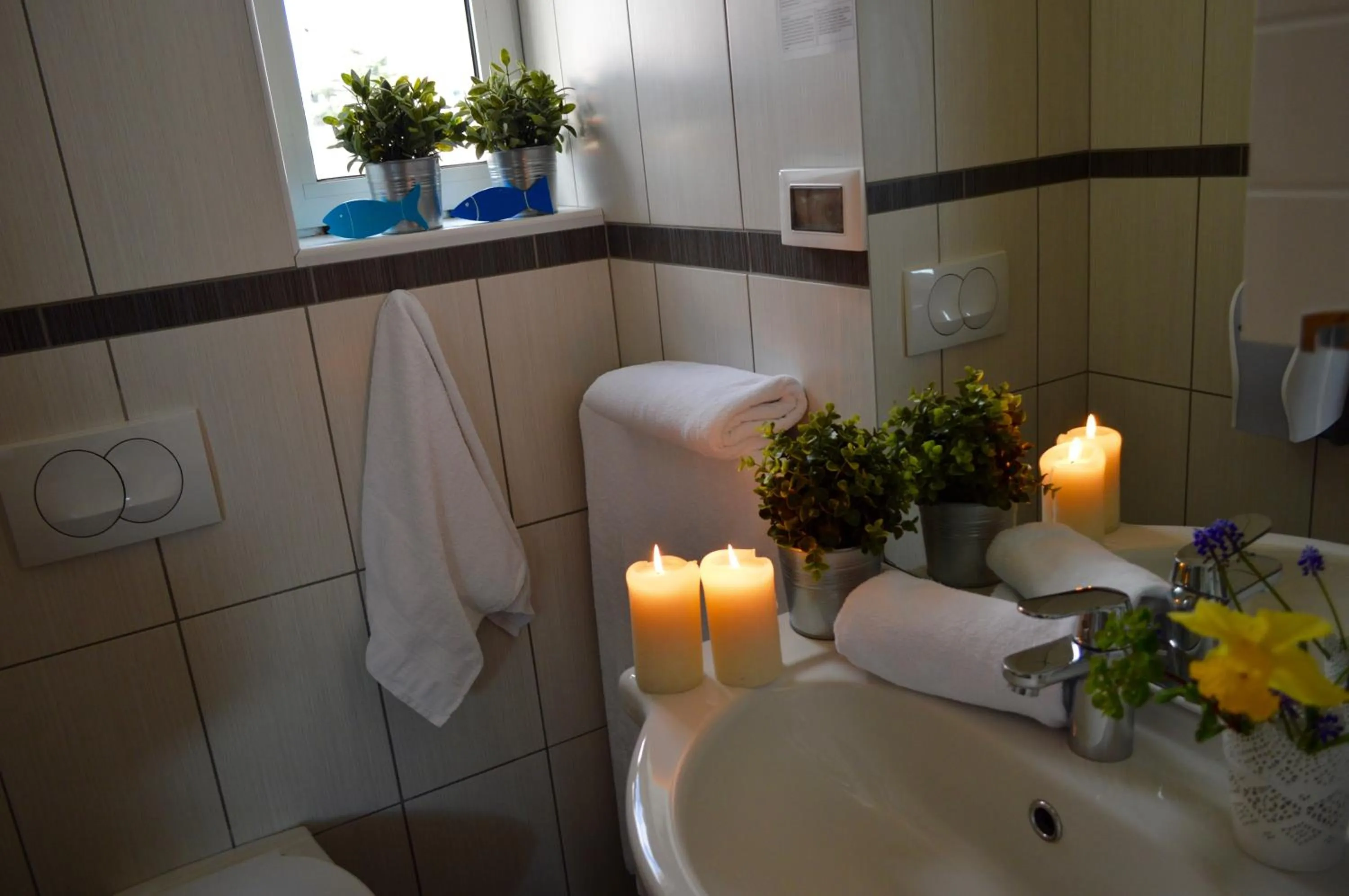 Bathroom in Hotel Delfin