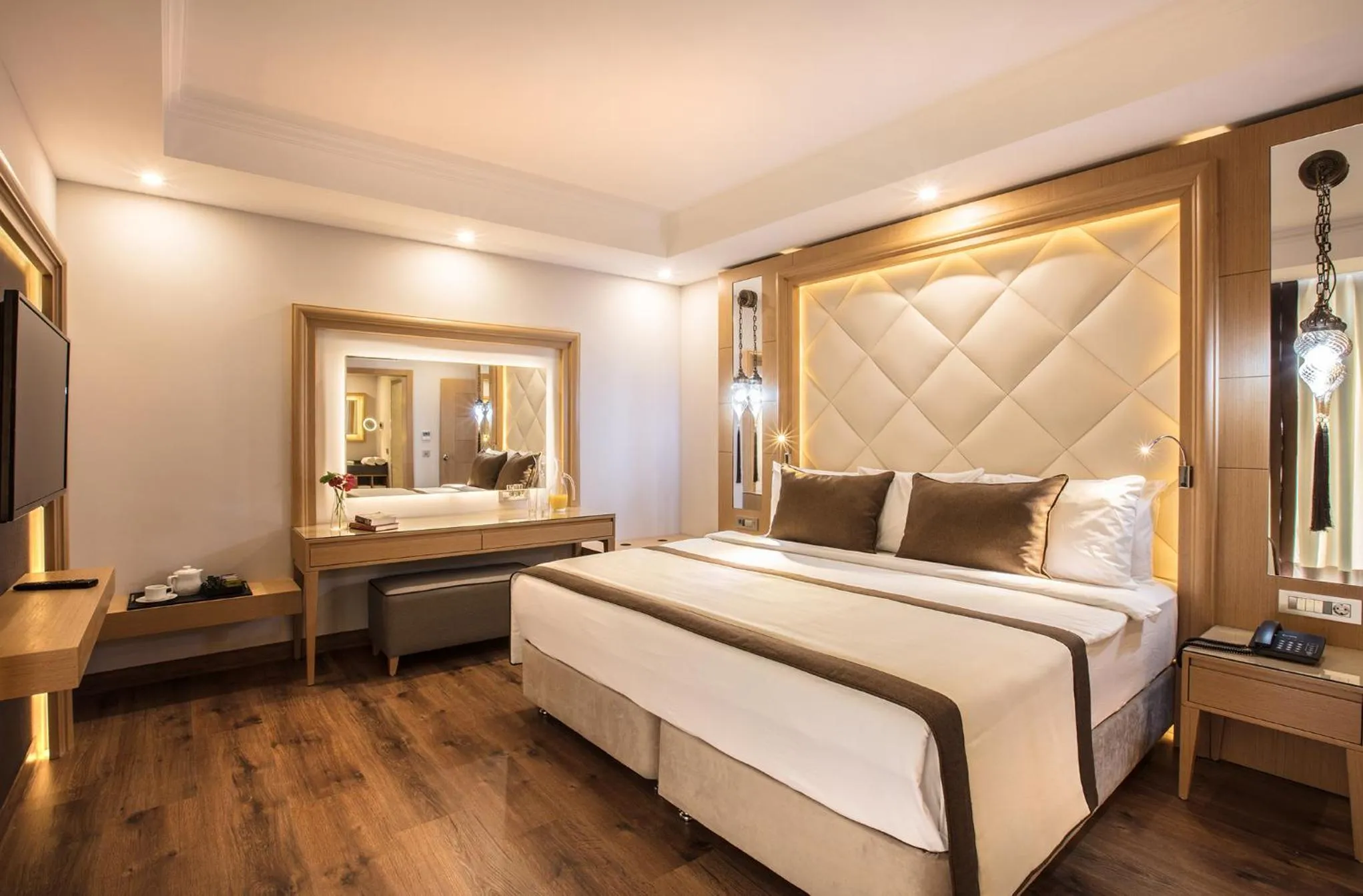 Bed in Korumar Ephesus Beach & Spa Resort - Ultra All Inclusive