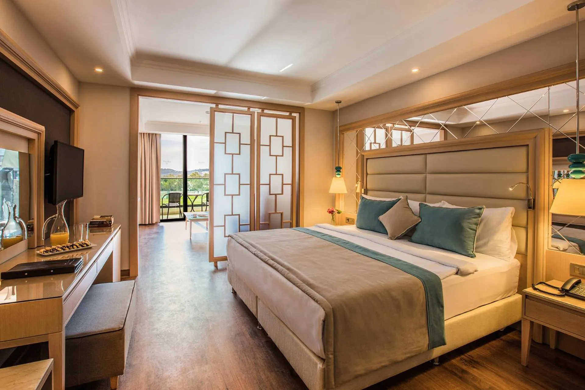 Bedroom, Bed in Korumar Ephesus Beach & Spa Resort - Ultra All Inclusive