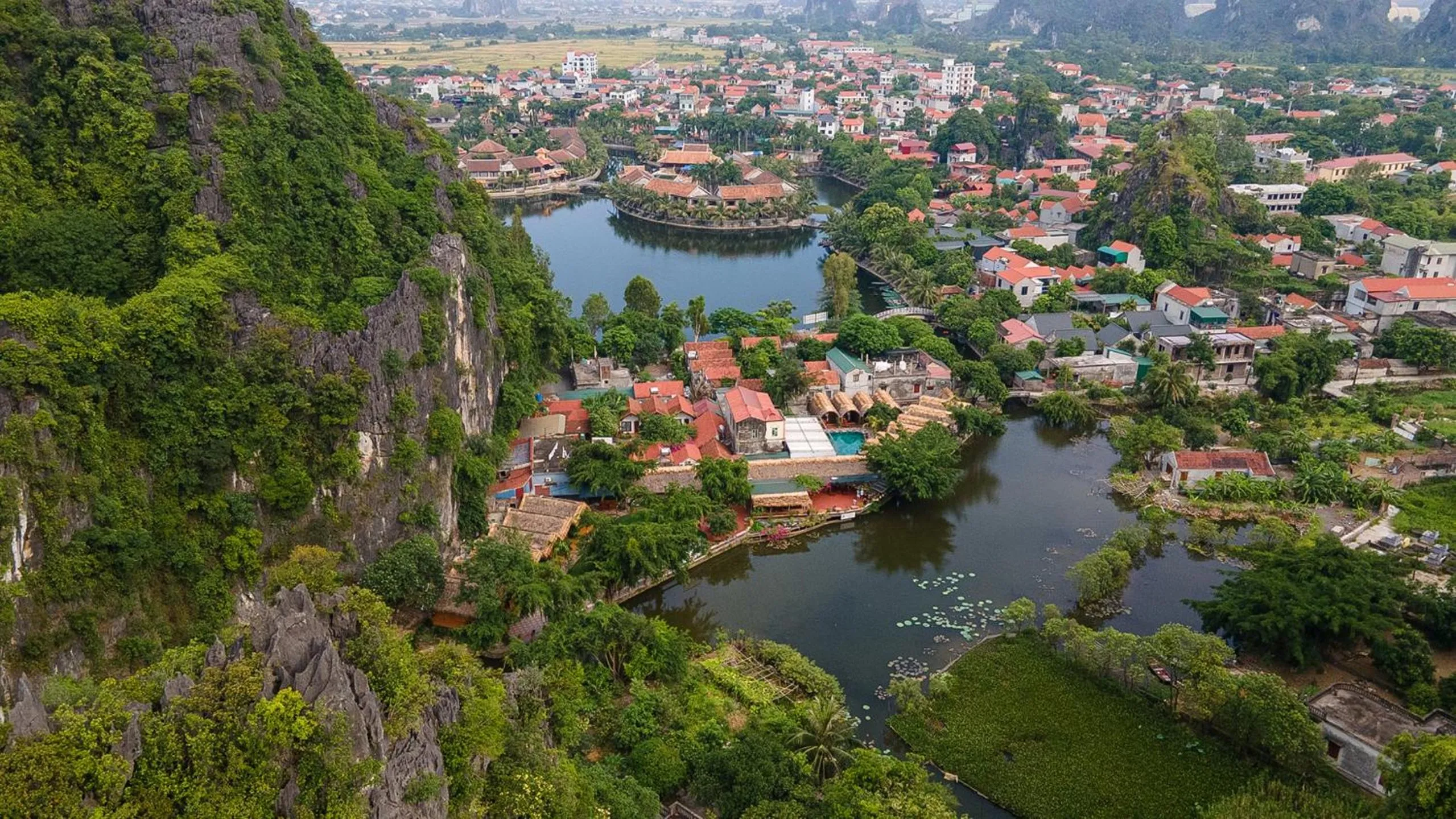 Bird's eye view in Tam Coc Bungalow