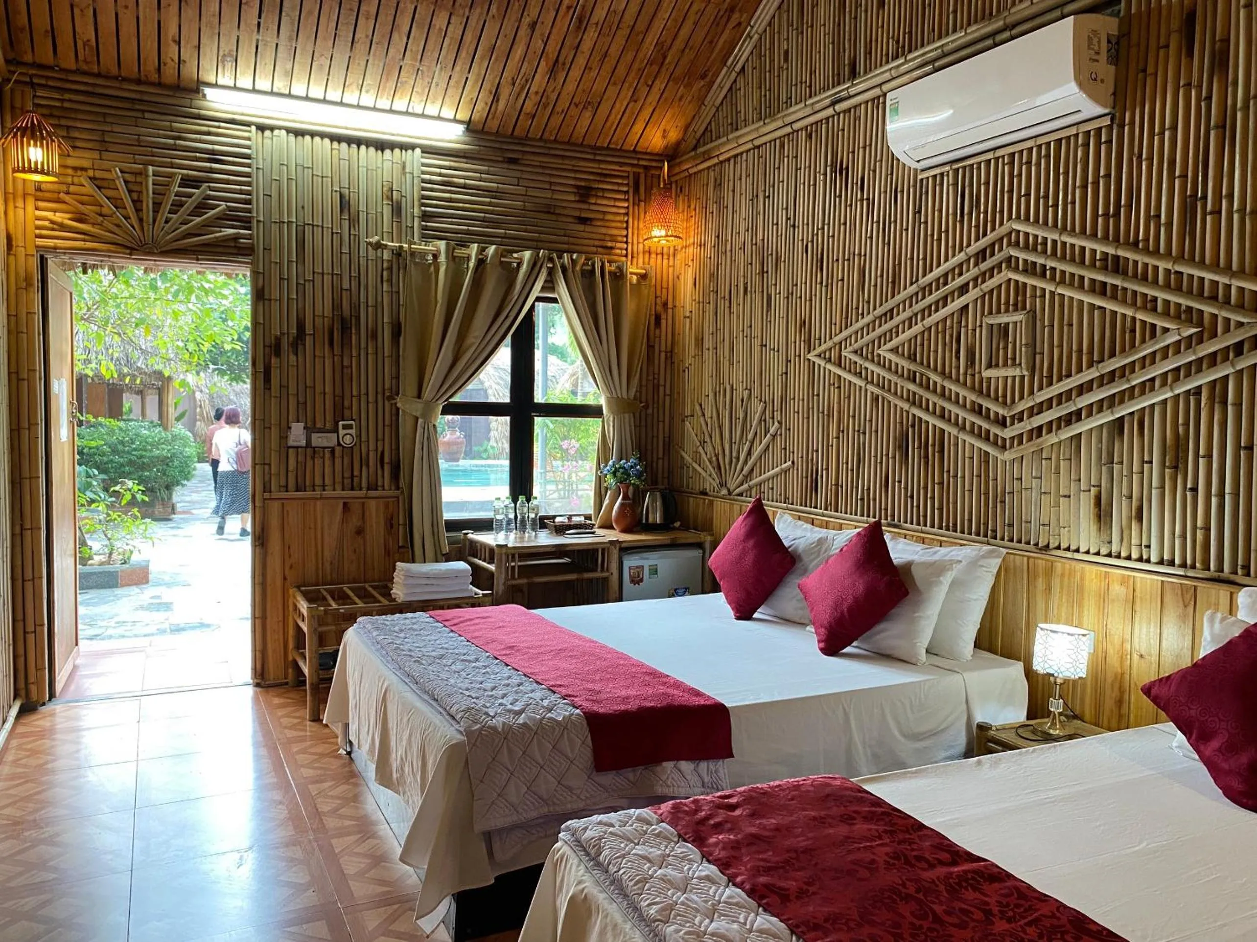 Bed in Tam Coc Bungalow