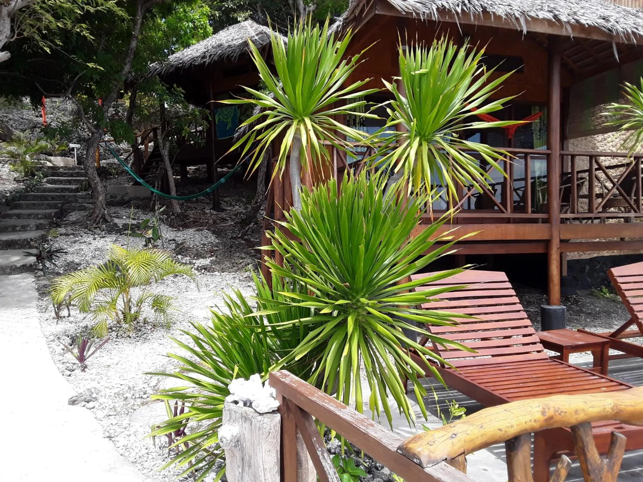 Balcony/Terrace in Nini's Beach Bungalows