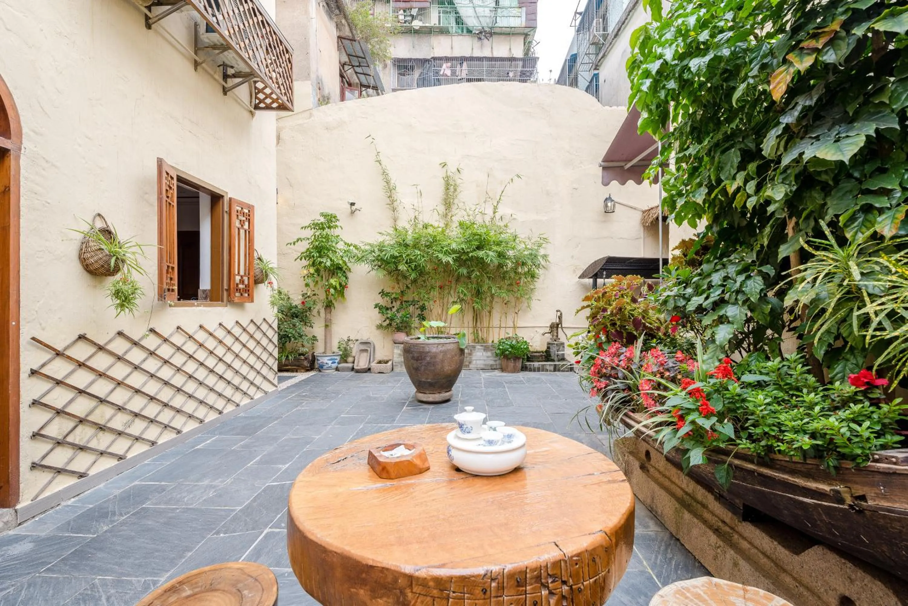 Patio in Chaozhou Hello Inn