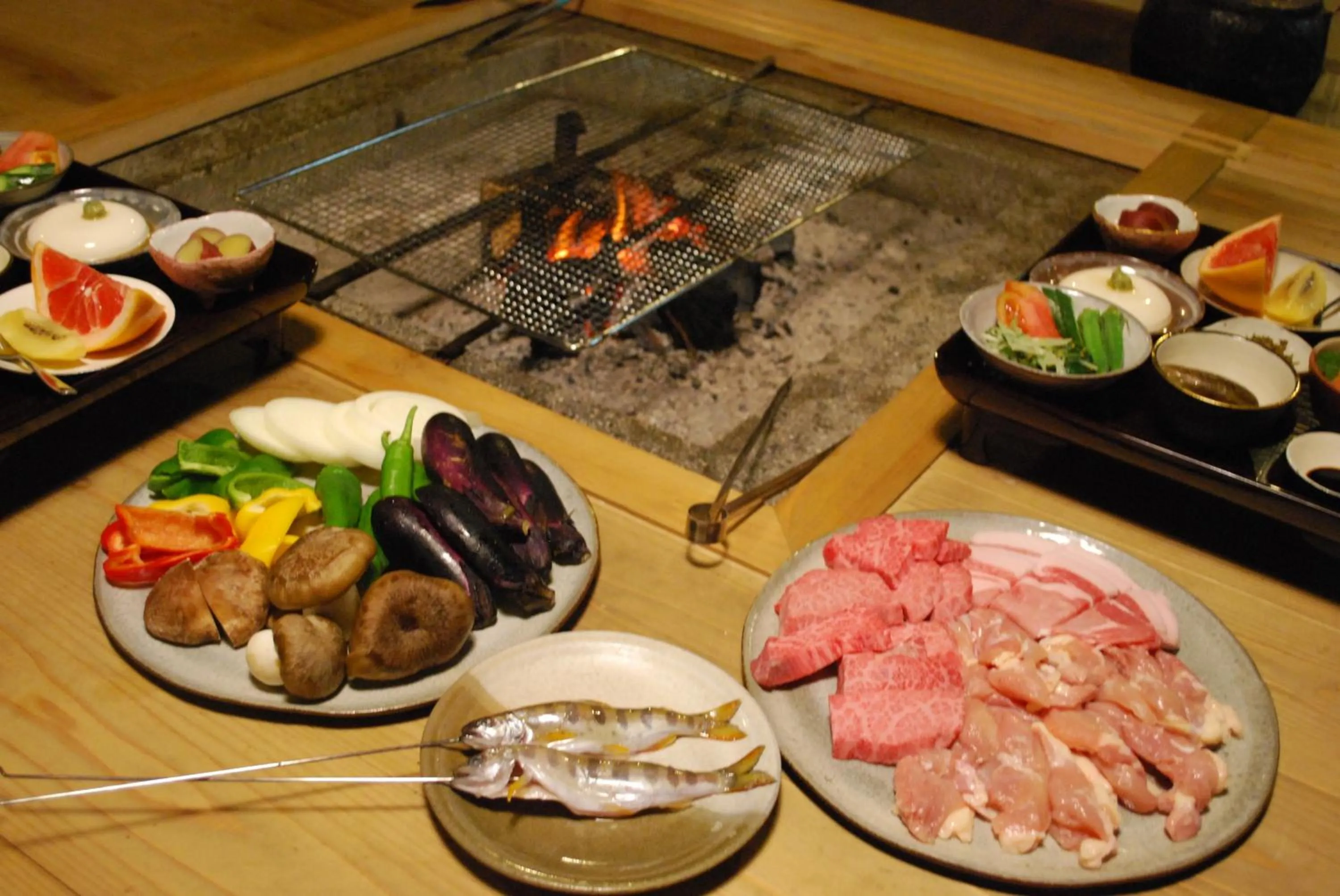 BBQ facilities in Goemon Kyoto Japan