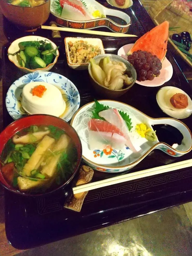 Dinner in Goemon Kyoto Japan