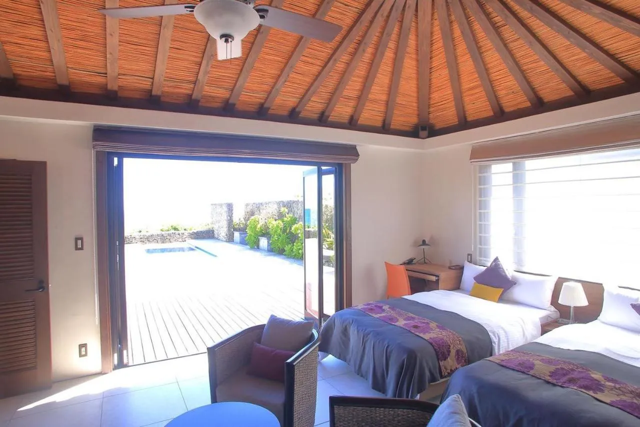 Garden, Bed in Villabu Resort