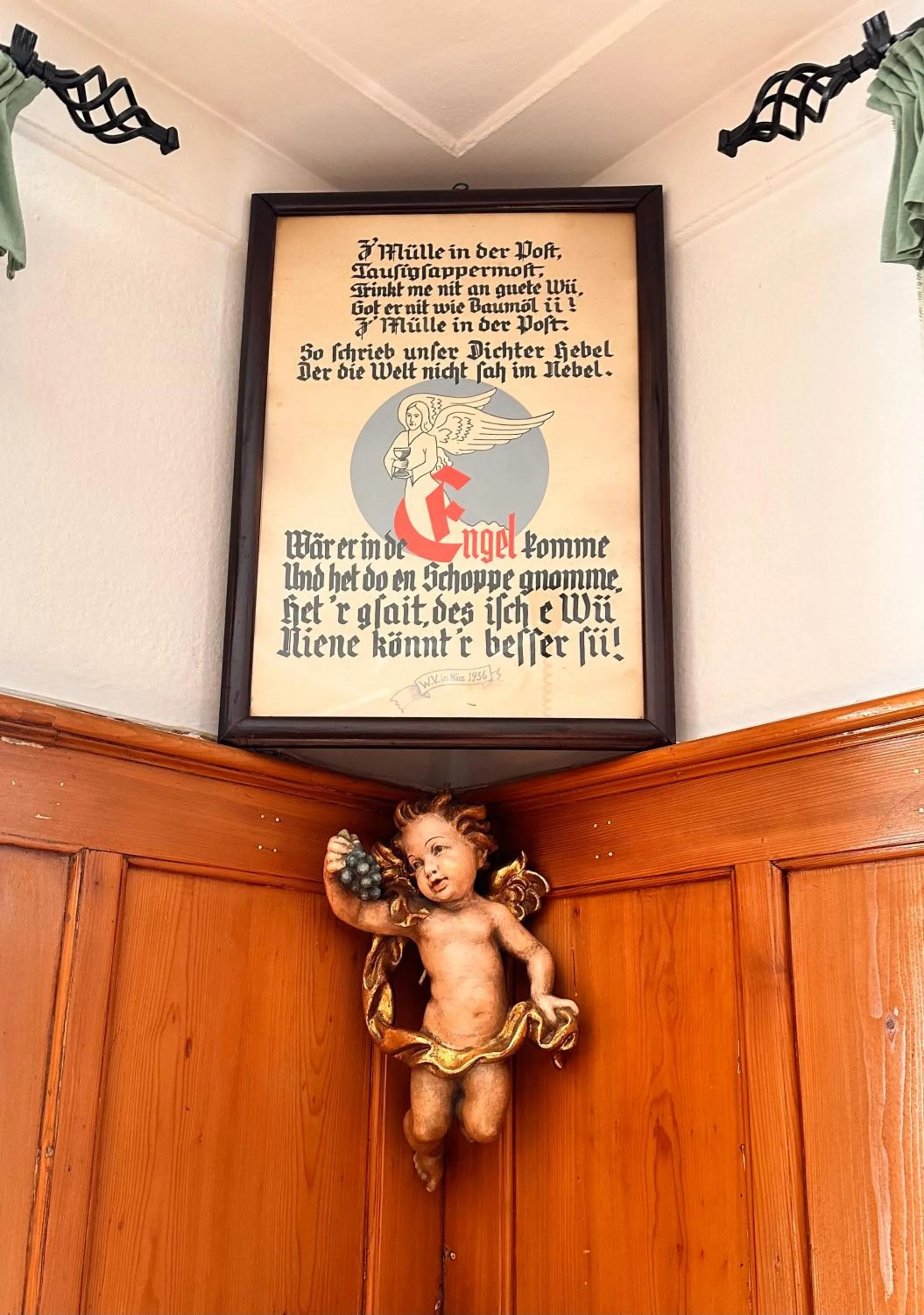 Decorative detail in Gasthof Engel