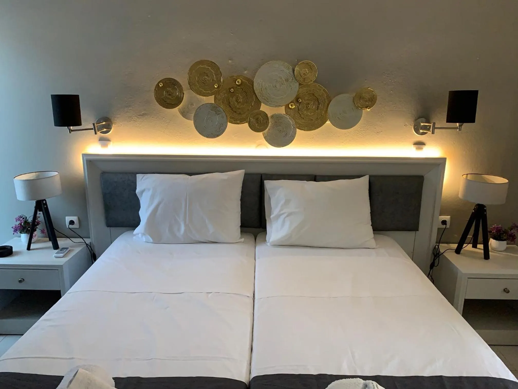 Bed in Alkyonides Boutique Hotel