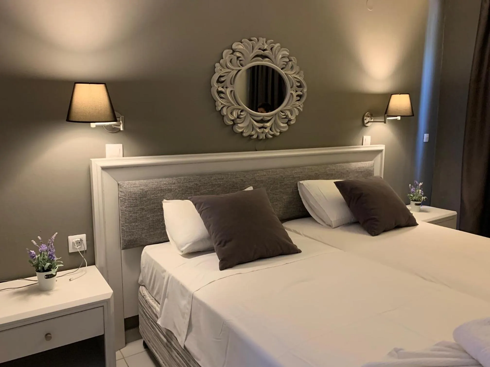 Bed in Alkyonides Boutique Hotel