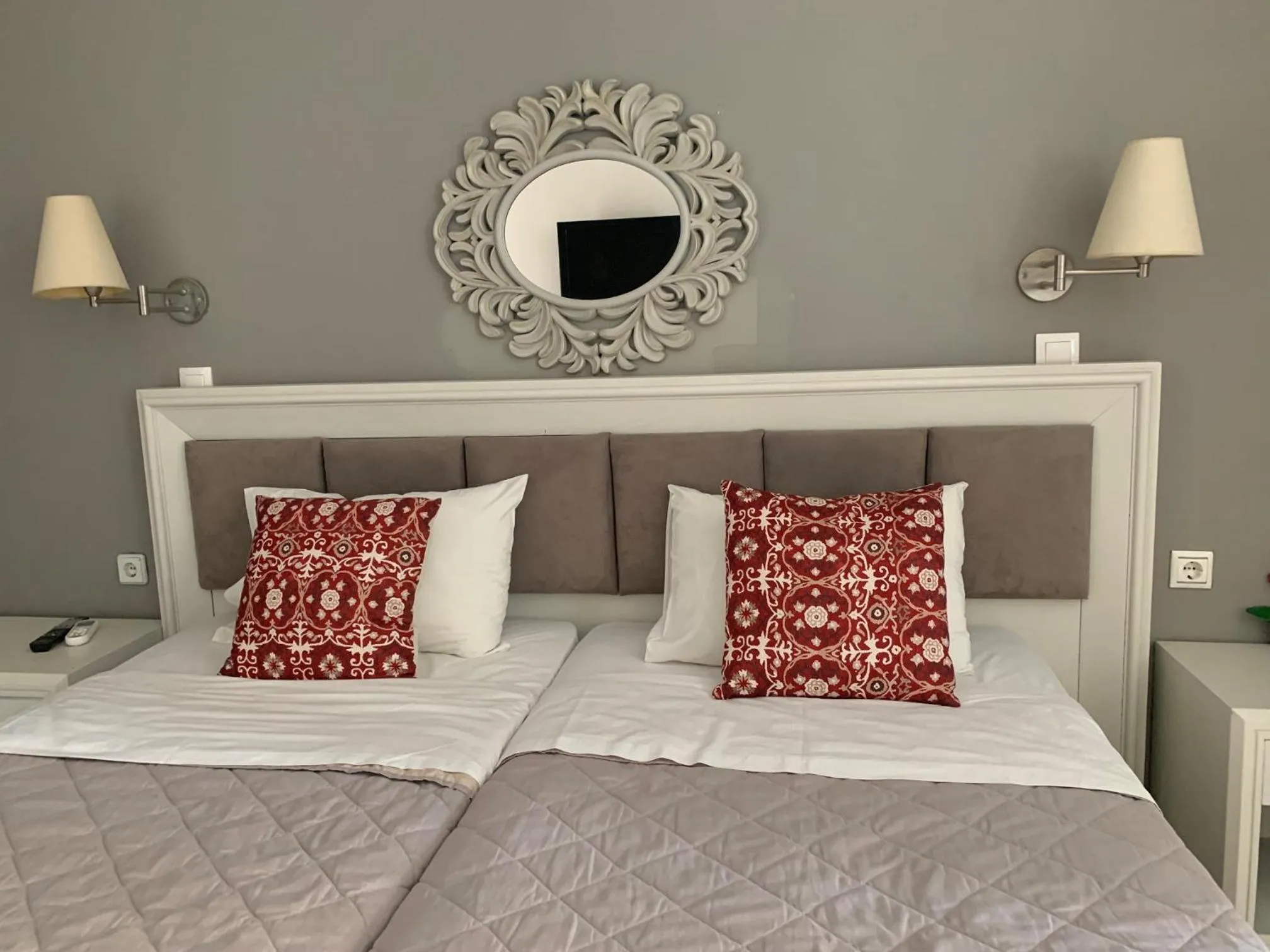 Bed in Alkyonides Boutique Hotel