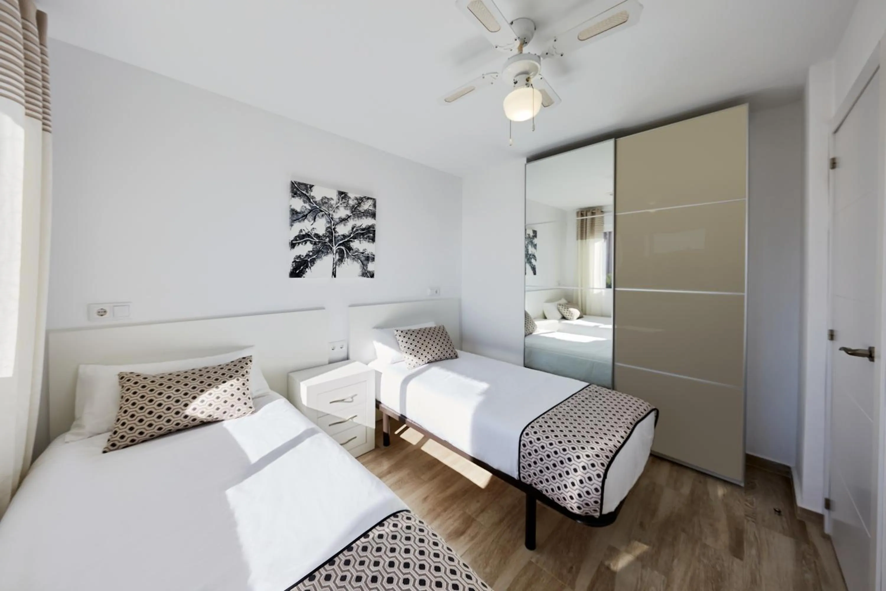 Bed in Sonrisa Apartments