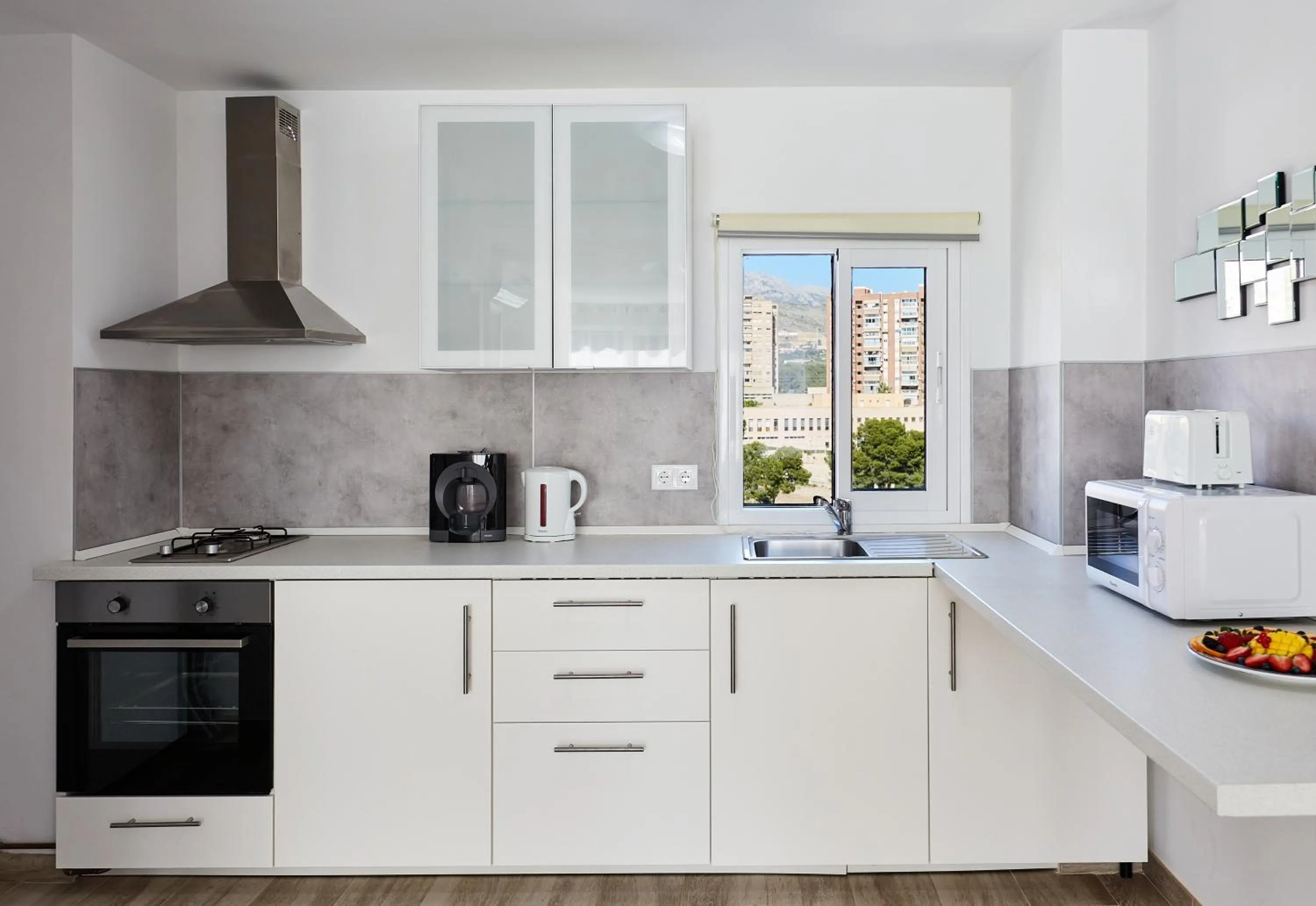 Kitchen or kitchenette in Sonrisa Apartments