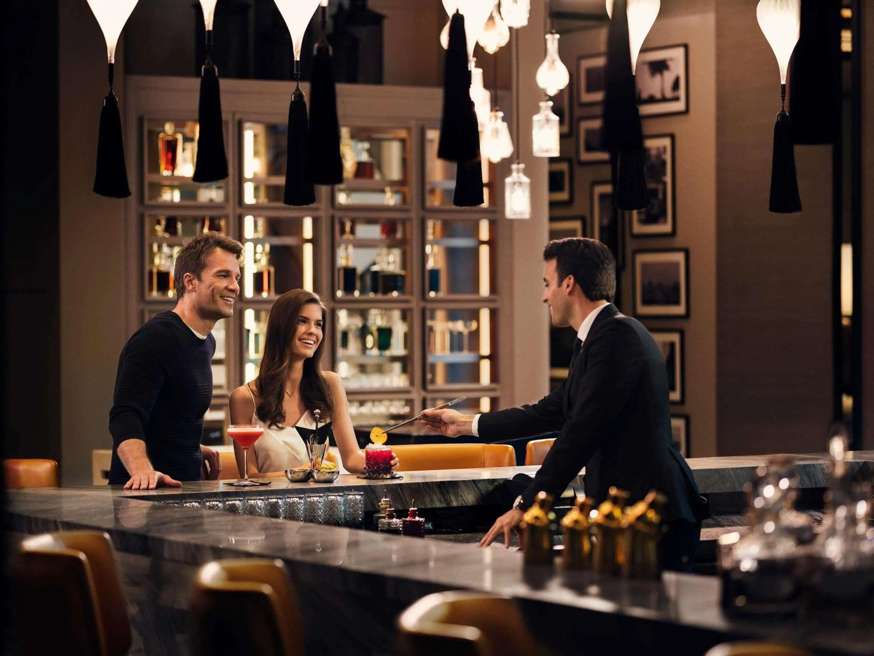 Lounge or bar in Fairmont Quasar Istanbul Hotel