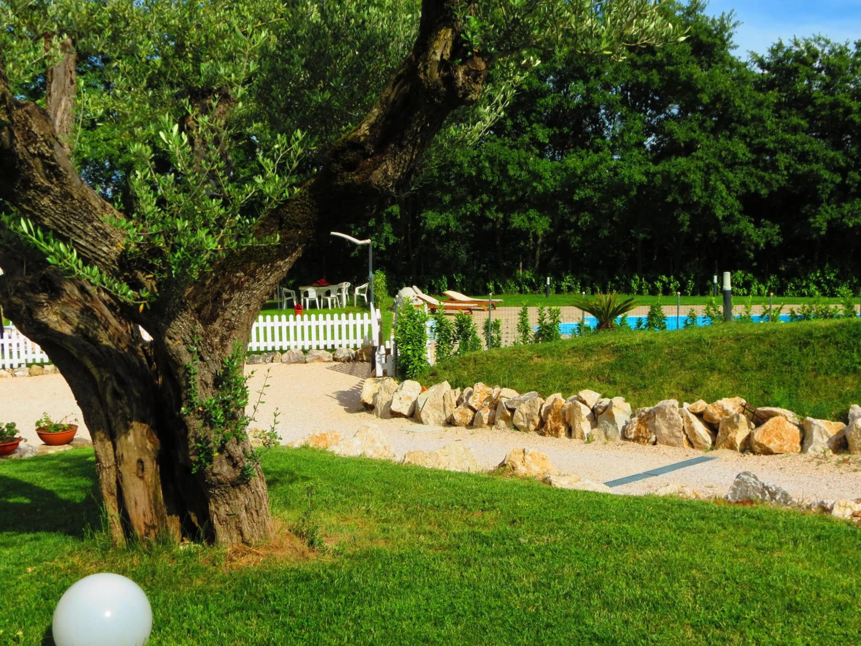 Garden view in La Selva Incantata