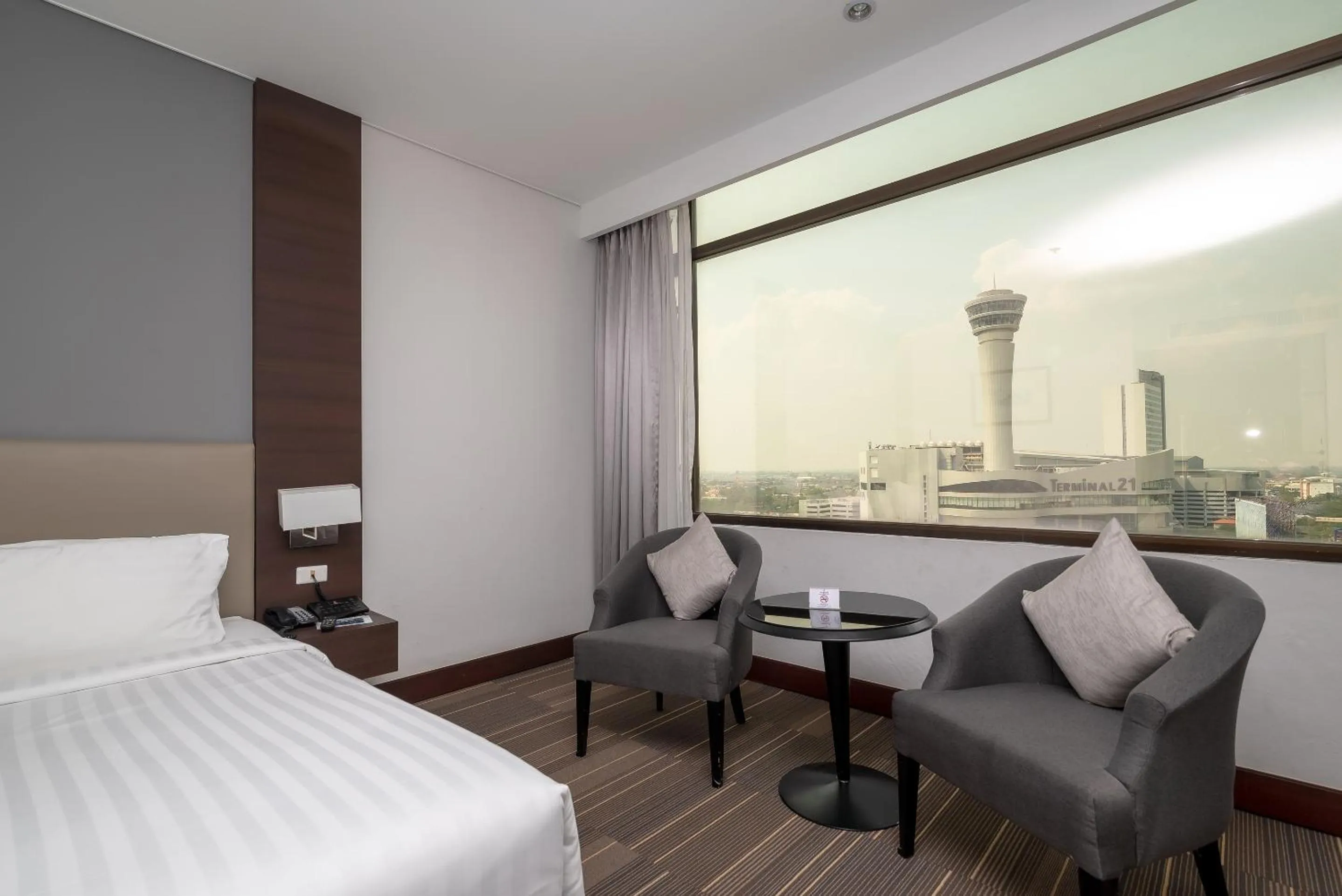 View (from property/room), Bed in Fortune Hotel Korat- SHA Plus