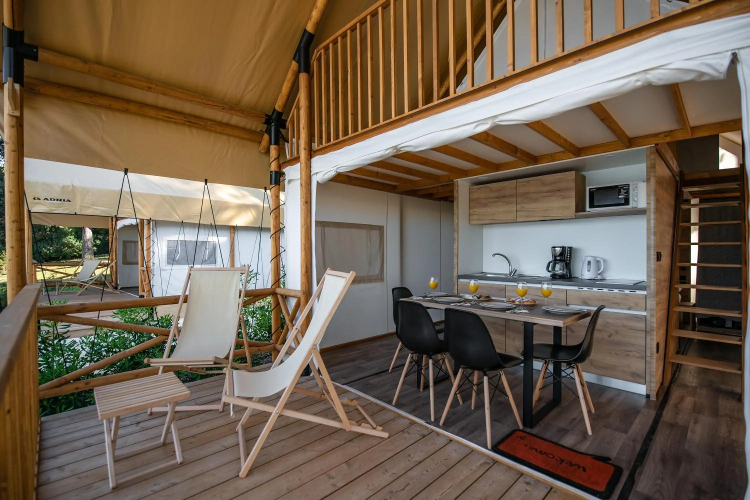 Balcony/Terrace in Arena Stoja Camping Homes