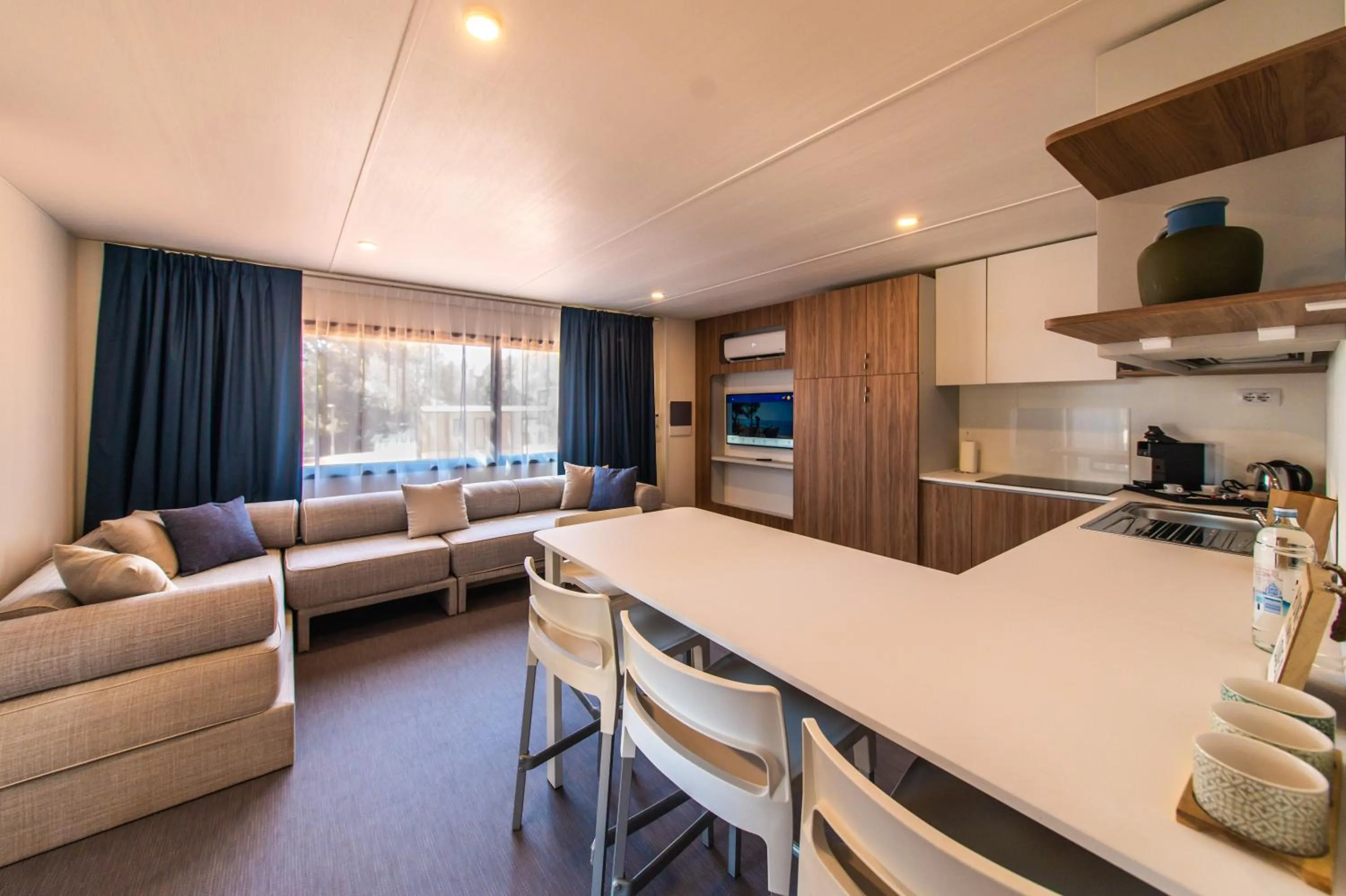 Seating area in Arena Stoja Camping Homes