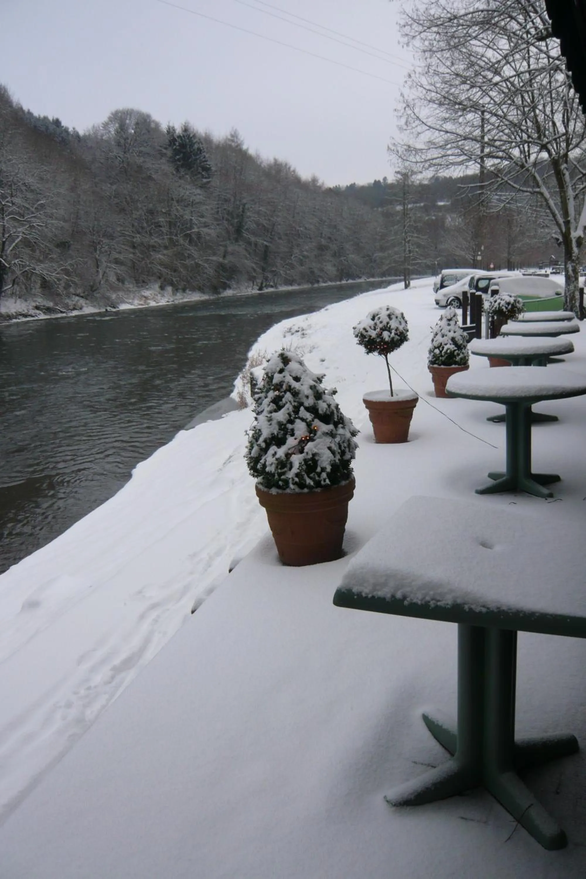 Balcony/Terrace in Hôtel/Restaurant à la Ferme