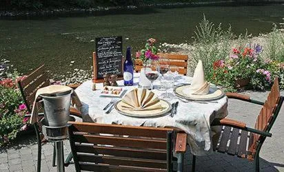 Balcony/Terrace in Hôtel/Restaurant à la Ferme