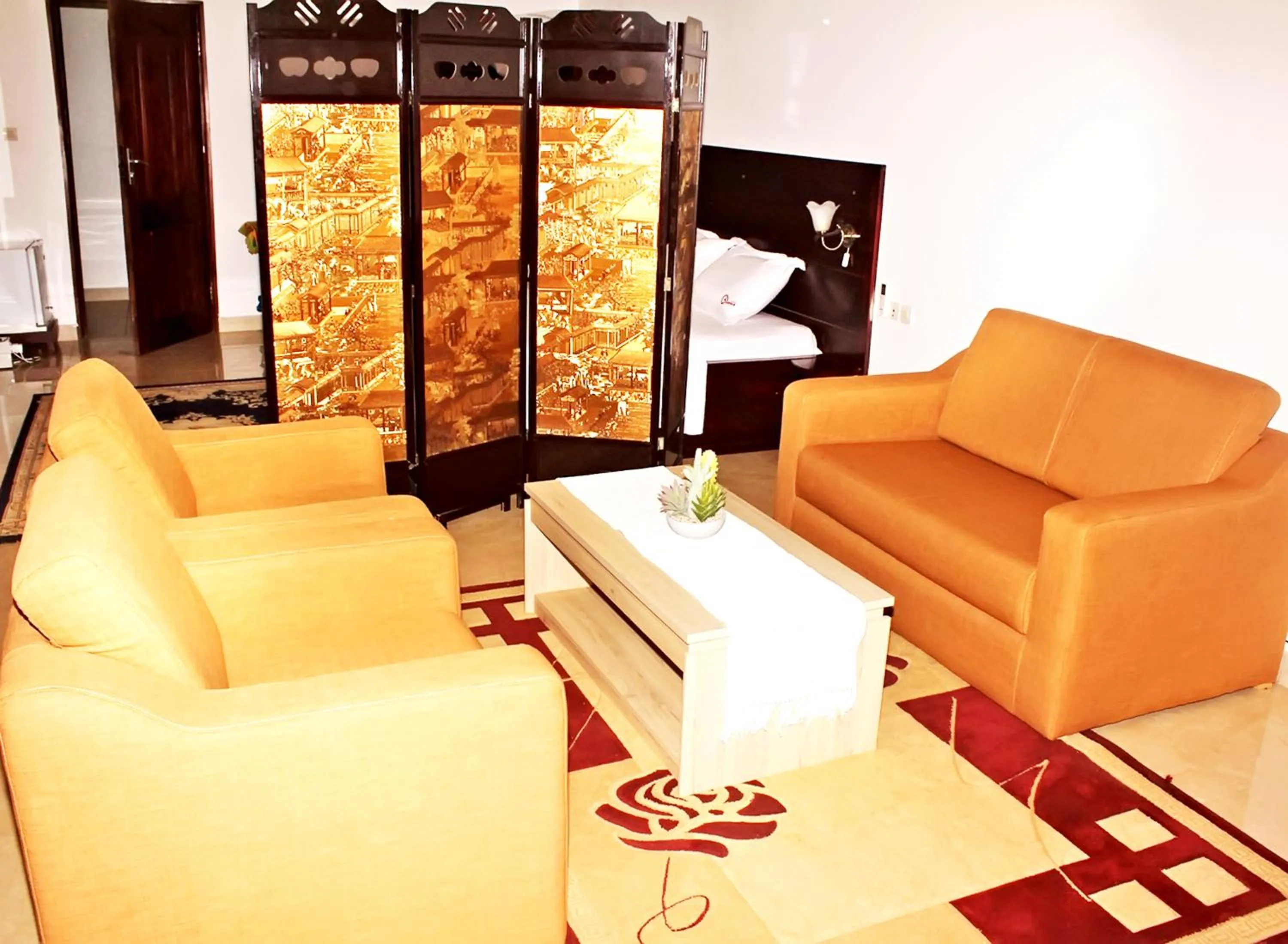 Seating area in Hotel Ganiela