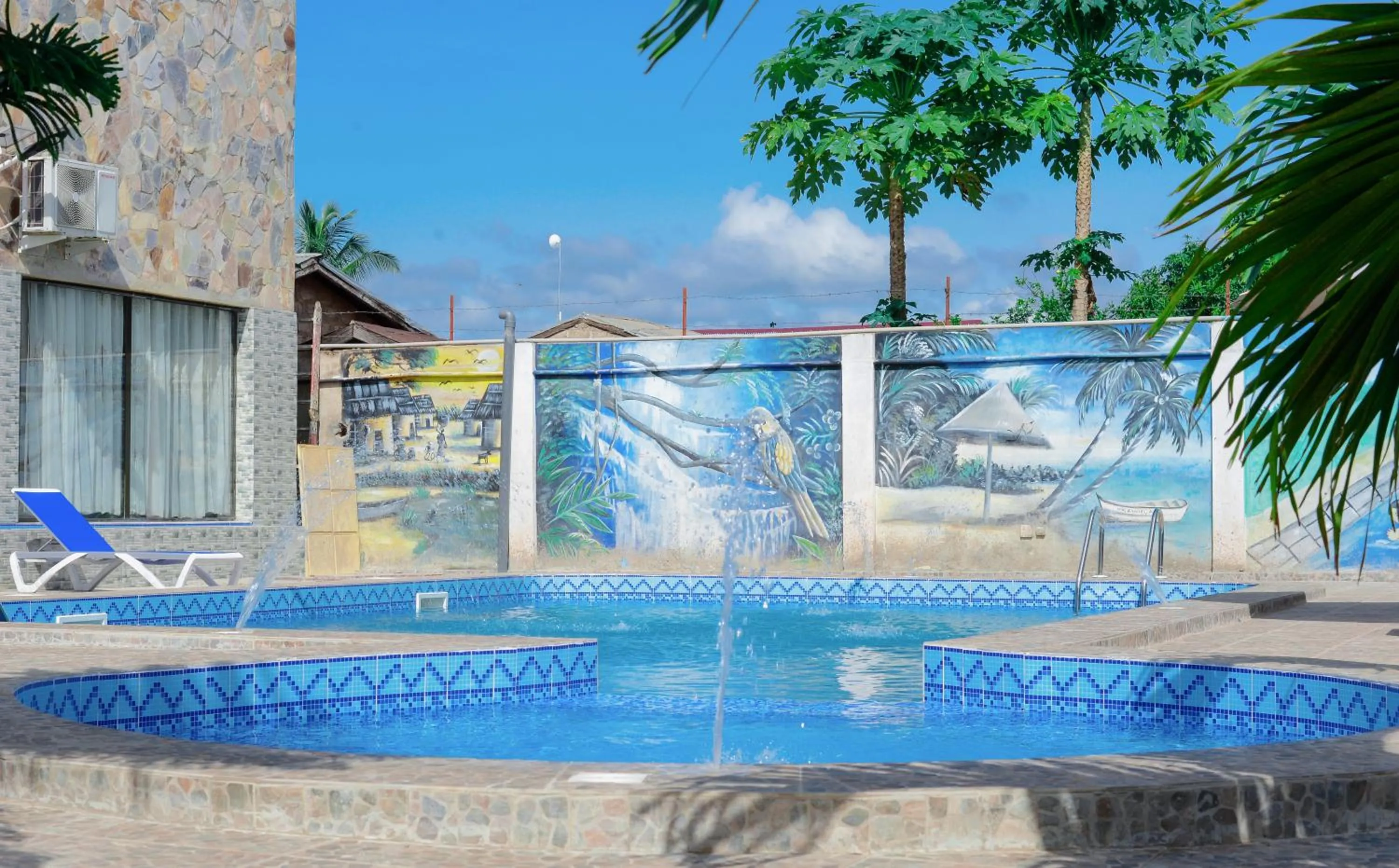 Swimming pool in Hotel Ganiela