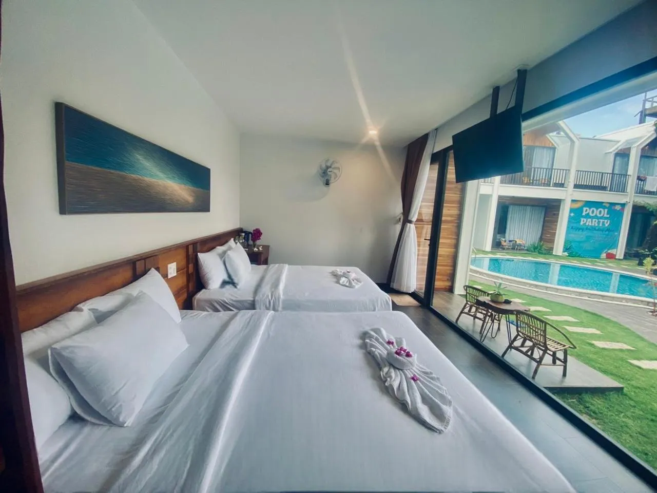 Photo of the whole room, Bed in Tuong Vy Boutique Hotel Mui Ne