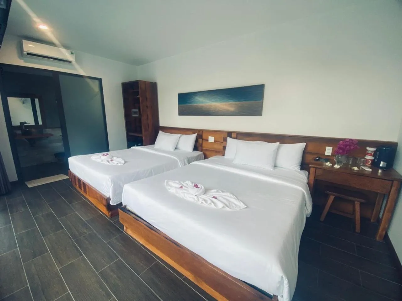 Bed in Tuong Vy Boutique Hotel Mui Ne