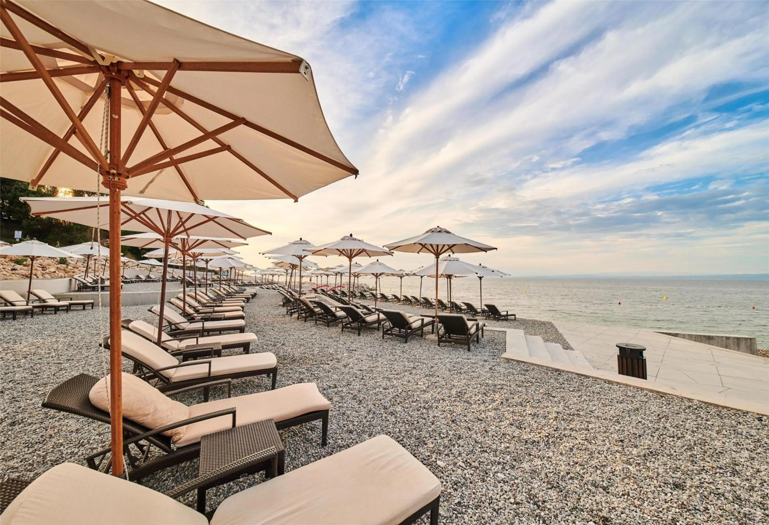 Beach in Kempinski Hotel Adriatic Istria Croatia