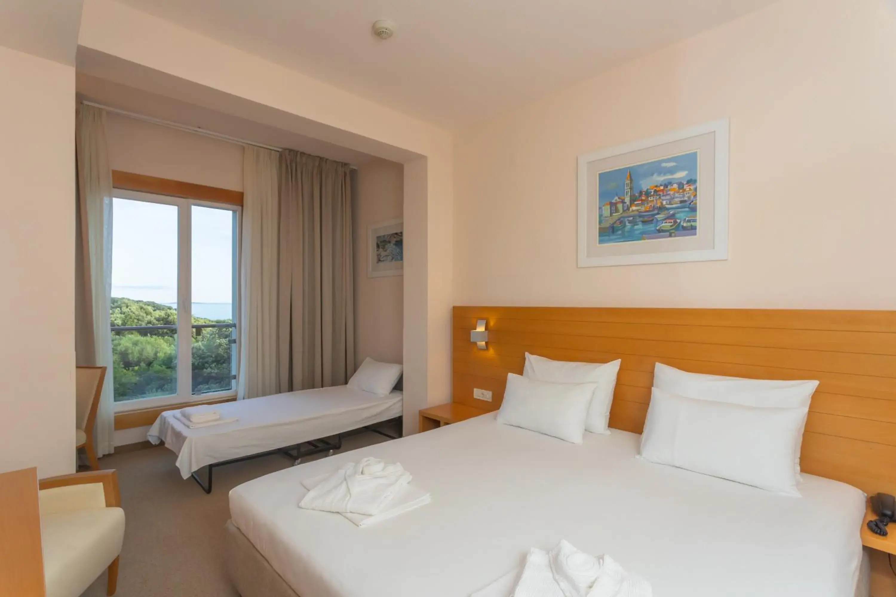 Comfort Double Room with Extra Bed, Side View of the Sea in Family Hotel La Luna - All inclusive Comfort Double Room with Extra Bed, Side View of the Sea in Family Hotel La Luna - All inclusive