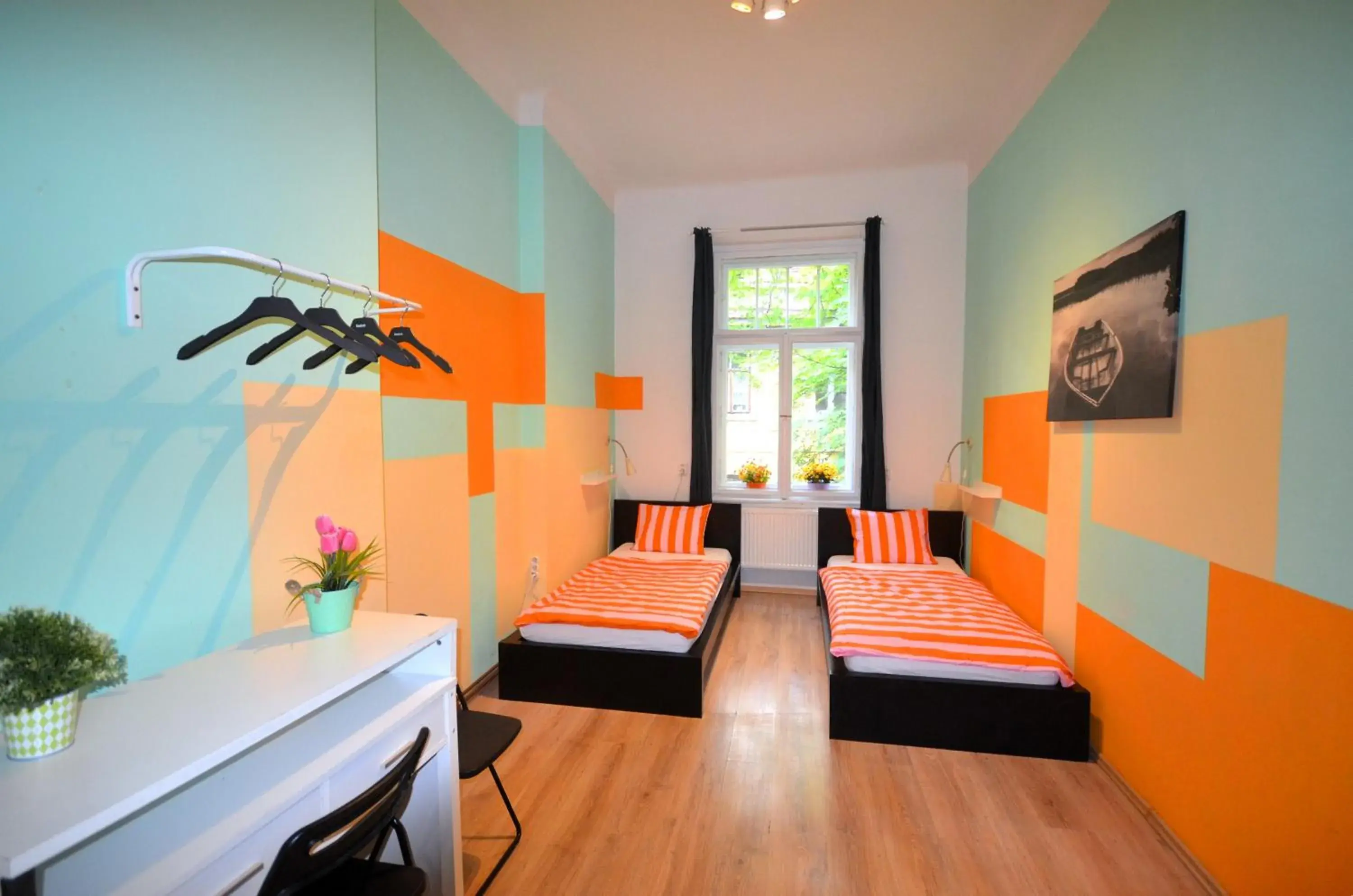 Twin Room with Shared Bathroom in Travel&Joy backpackers Twin Room with Shared Bathroom in Travel&Joy backpackers