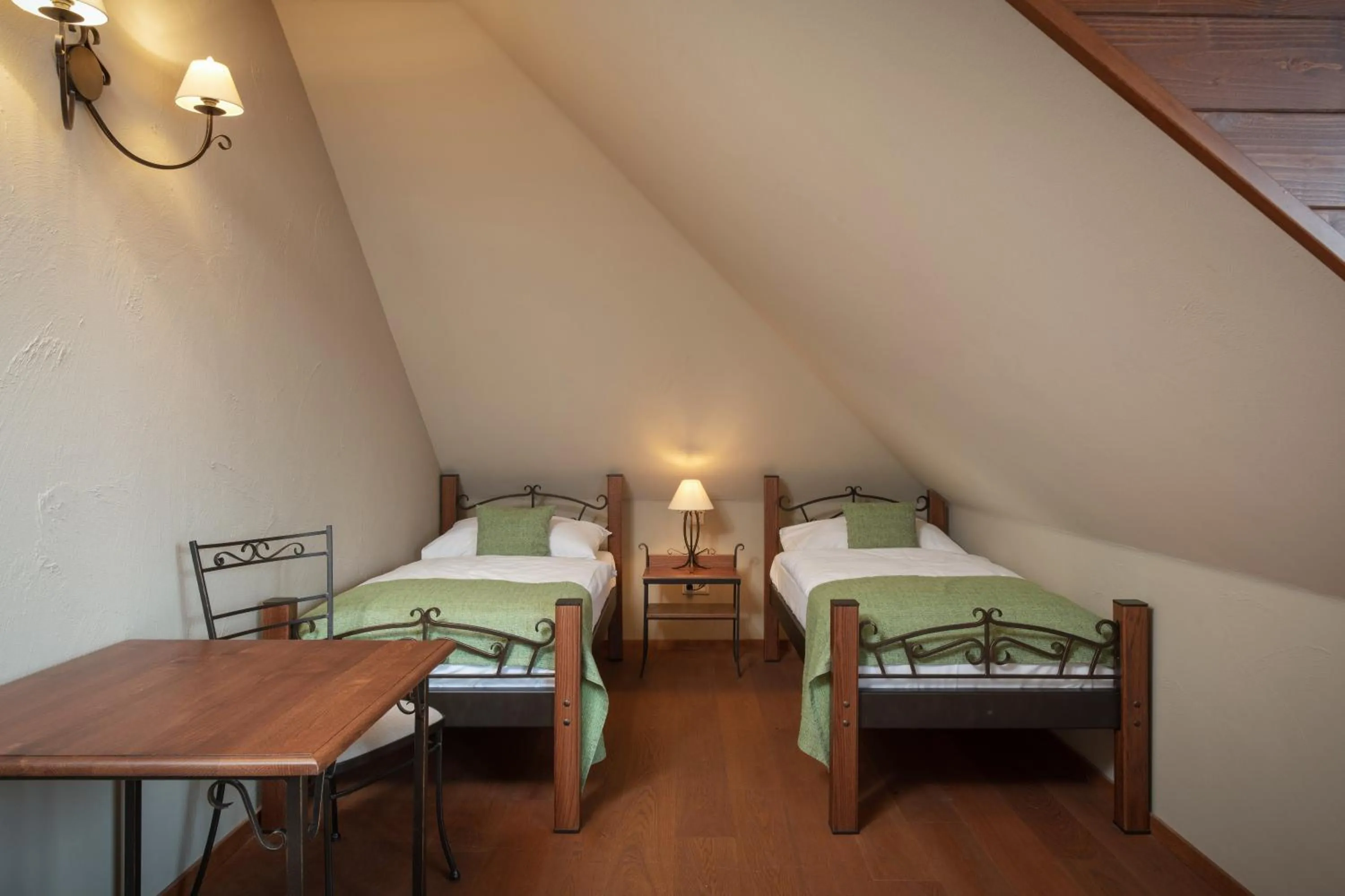 Bedroom, Bed in Resort Sobotín