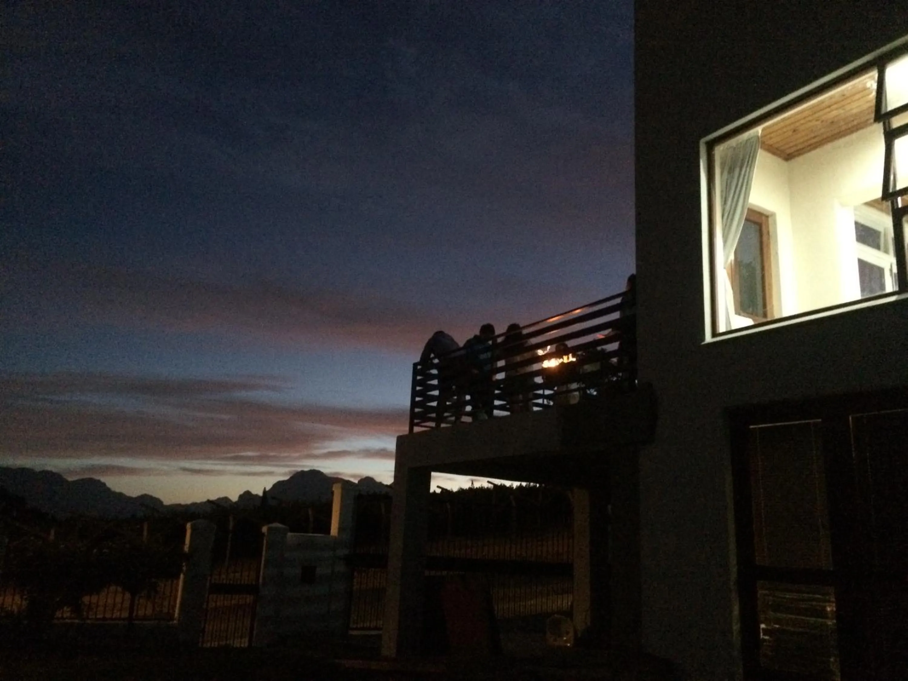 Sunset in Paarl Mountain Lodge